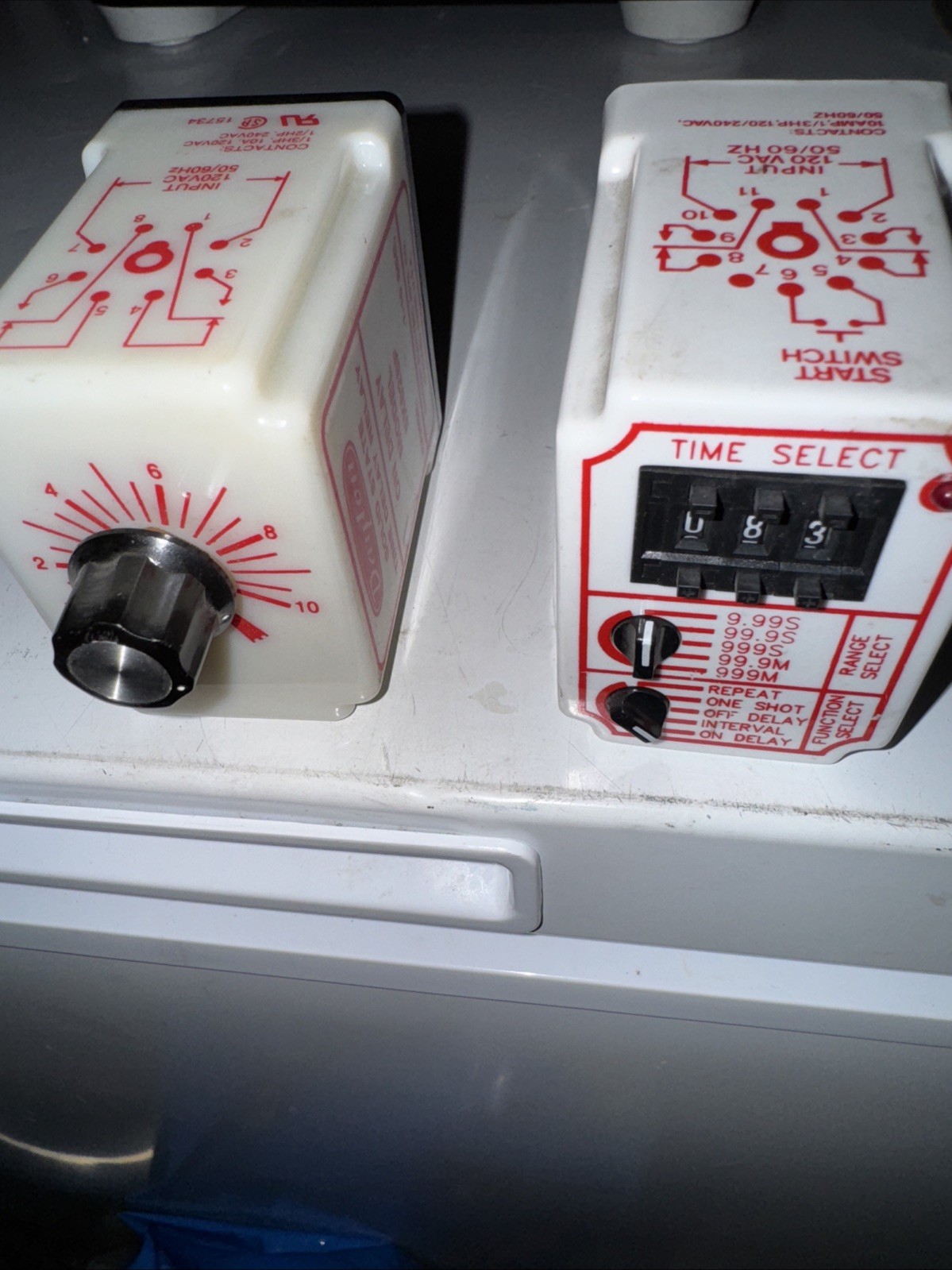 Dayton timers-2/used Short Period./ Money Back If Any Problem.