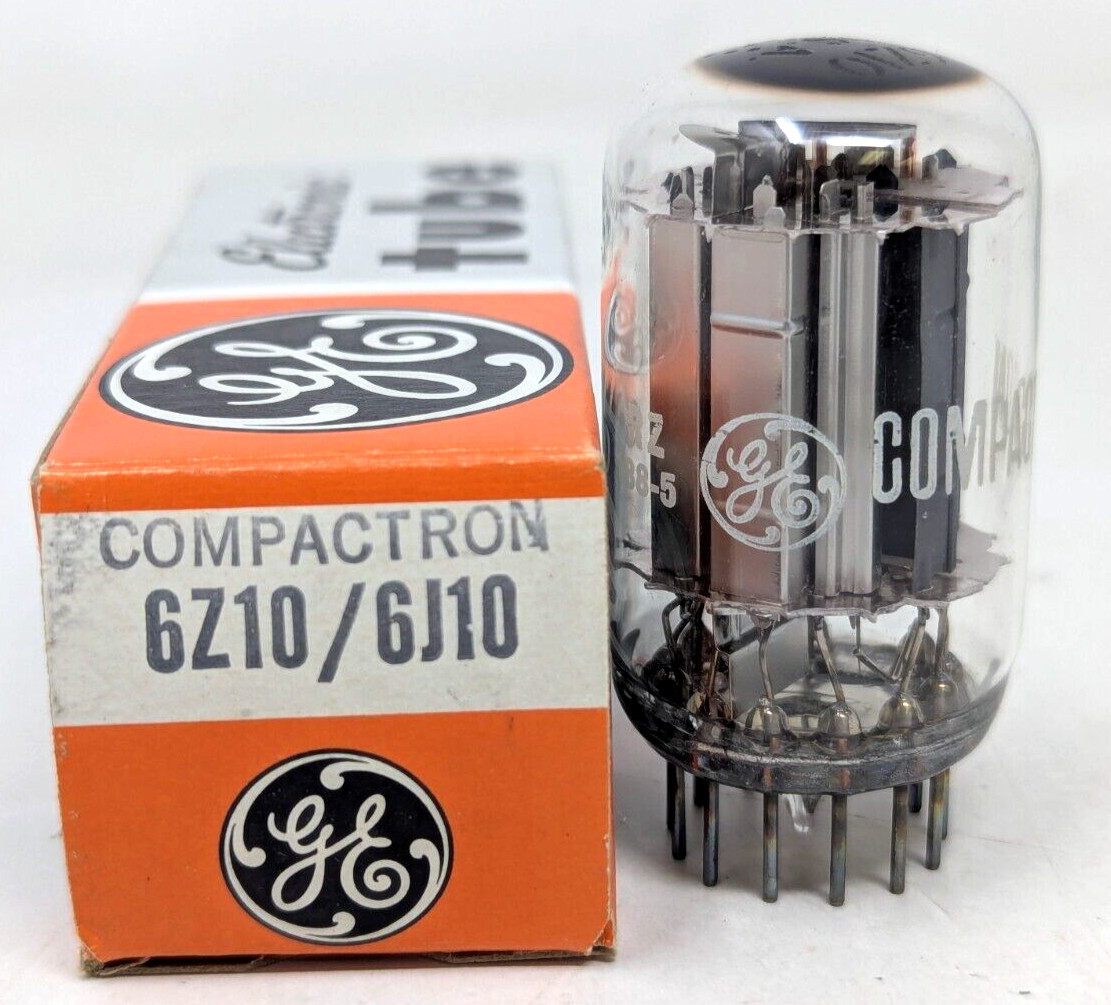 Vintage GE 6Z10 / 6J10 Audio Radio Amplifier Rectifier Compactron Vacuum Tube