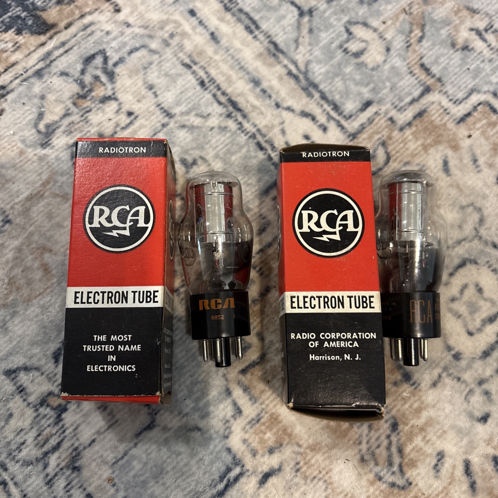 2 NOS ODS RCA JAN radio audio gas voltage regulator vacuum 2 tubes
