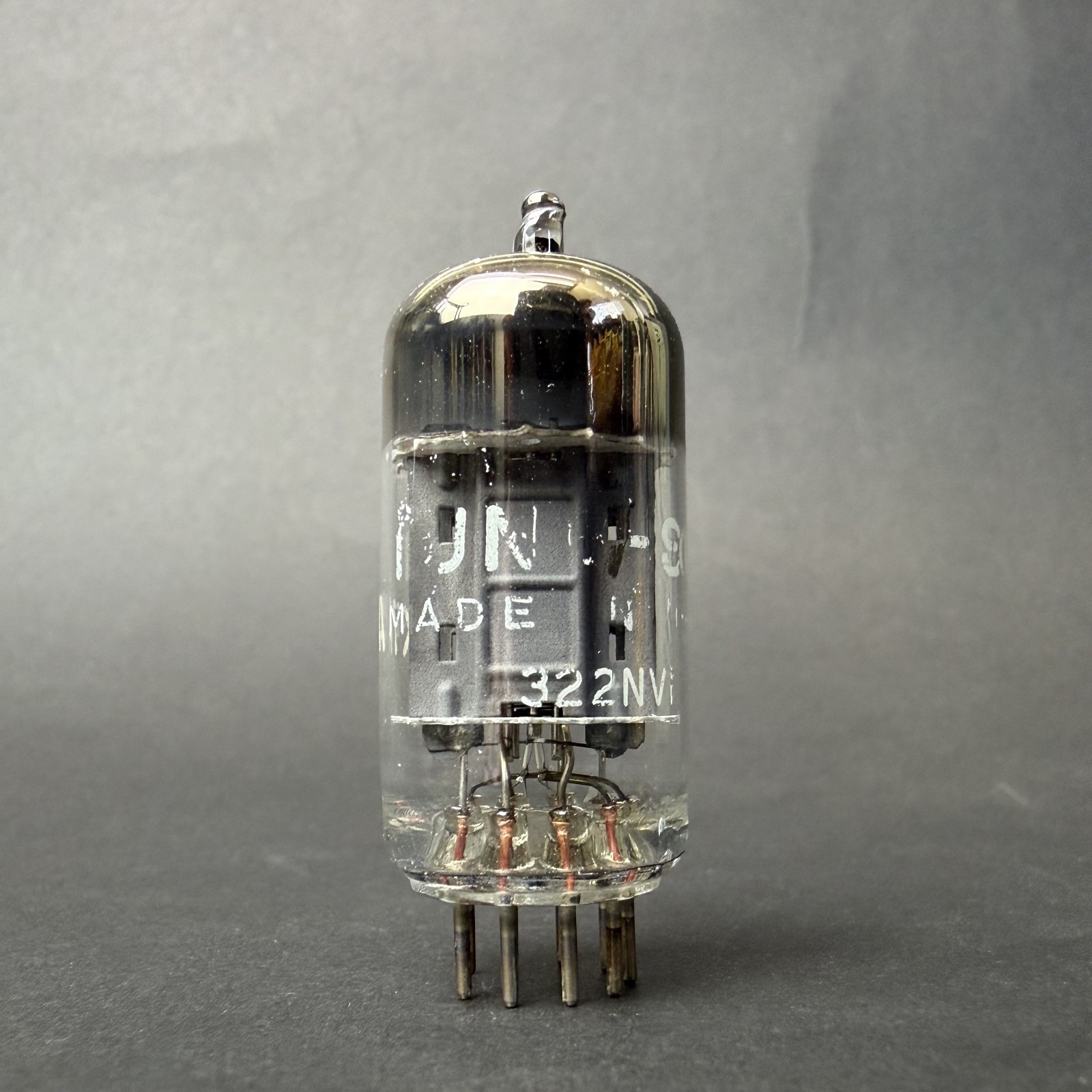 1960s 12AX7A ECC83 Tung-Sol Tube Gray Long Plate O Getter TV7 Test Good TS7-3