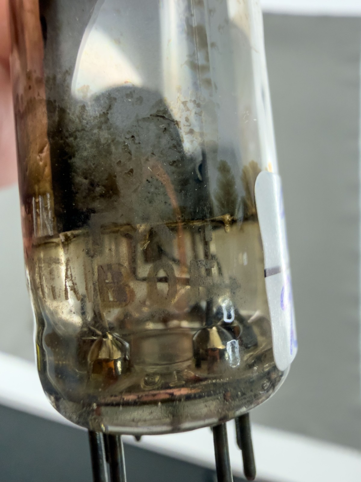 (2) Mullard 7189 Power Tubes Matched Codes Blackburn UK 1960 Test Strong