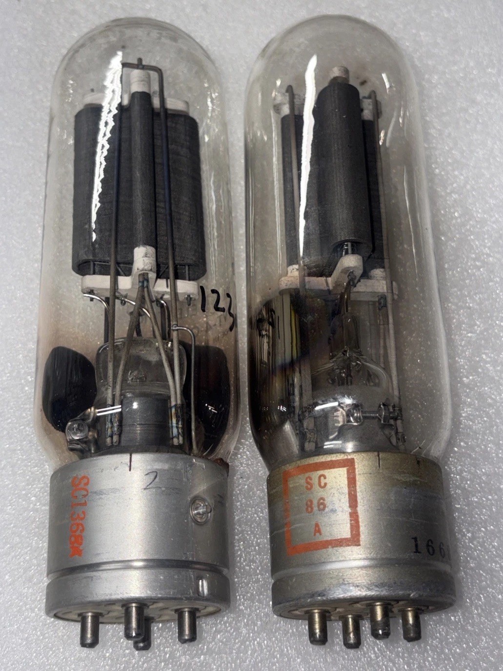 Matched Pair GE 211 VT-4C Transmitting Tube Amplitrex Tested NOS