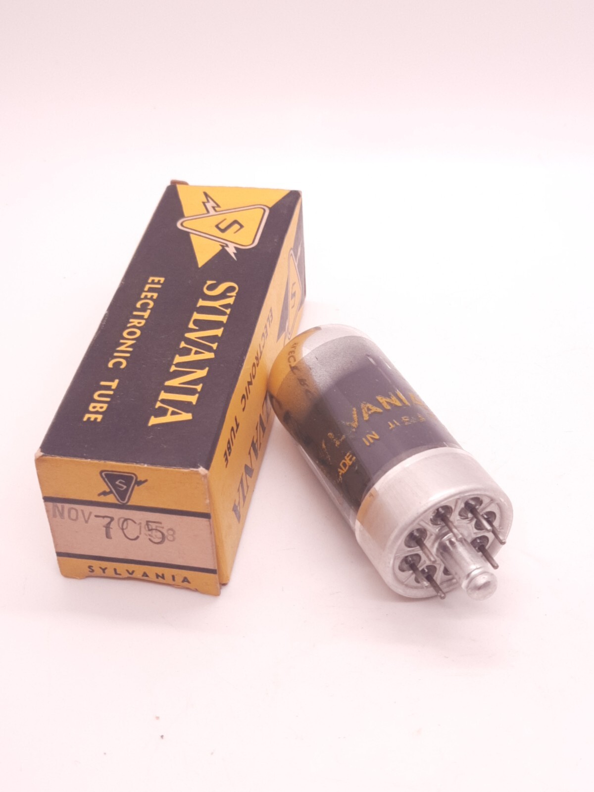 Sylvania Vintage Vacuum Tube Model 7C5 Electronic Valve Tested