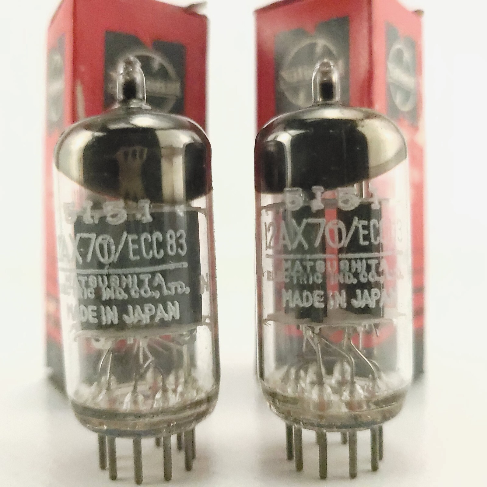 ECC83/12AX7 NOS NIB MULLARD MATSUSHITA VACUUM TUBES MATCHING PAIR JAPAN