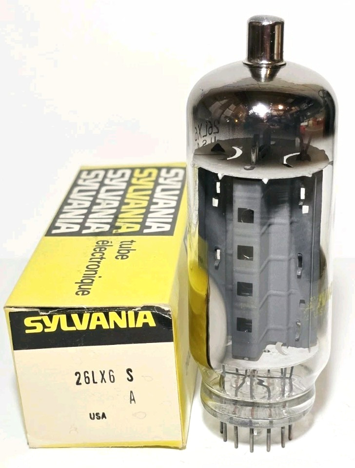 1 Sylvania 26LX6 Vacuum Tube Tested NOS On Calibrated TV -7