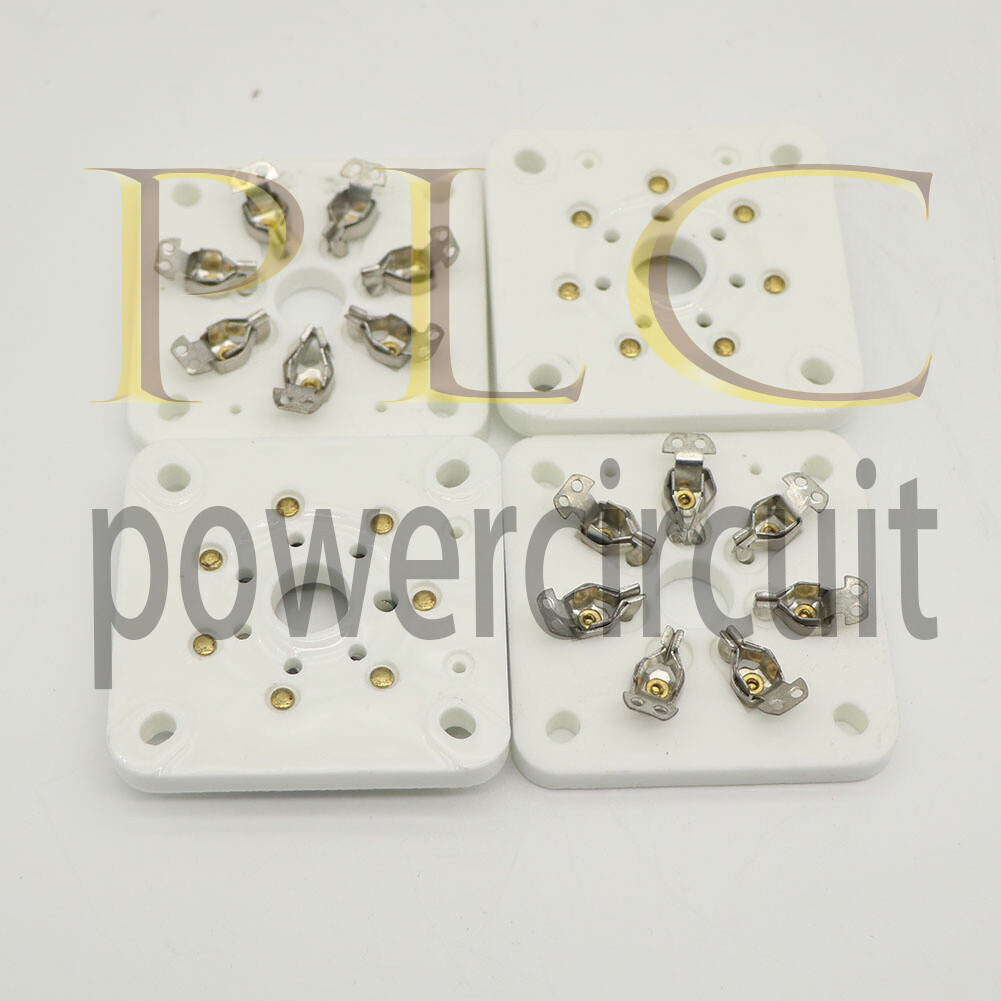 4PCS 7pin Ceramic vacuum tube socket Silver plate for 6C33 832 829 FU29 826