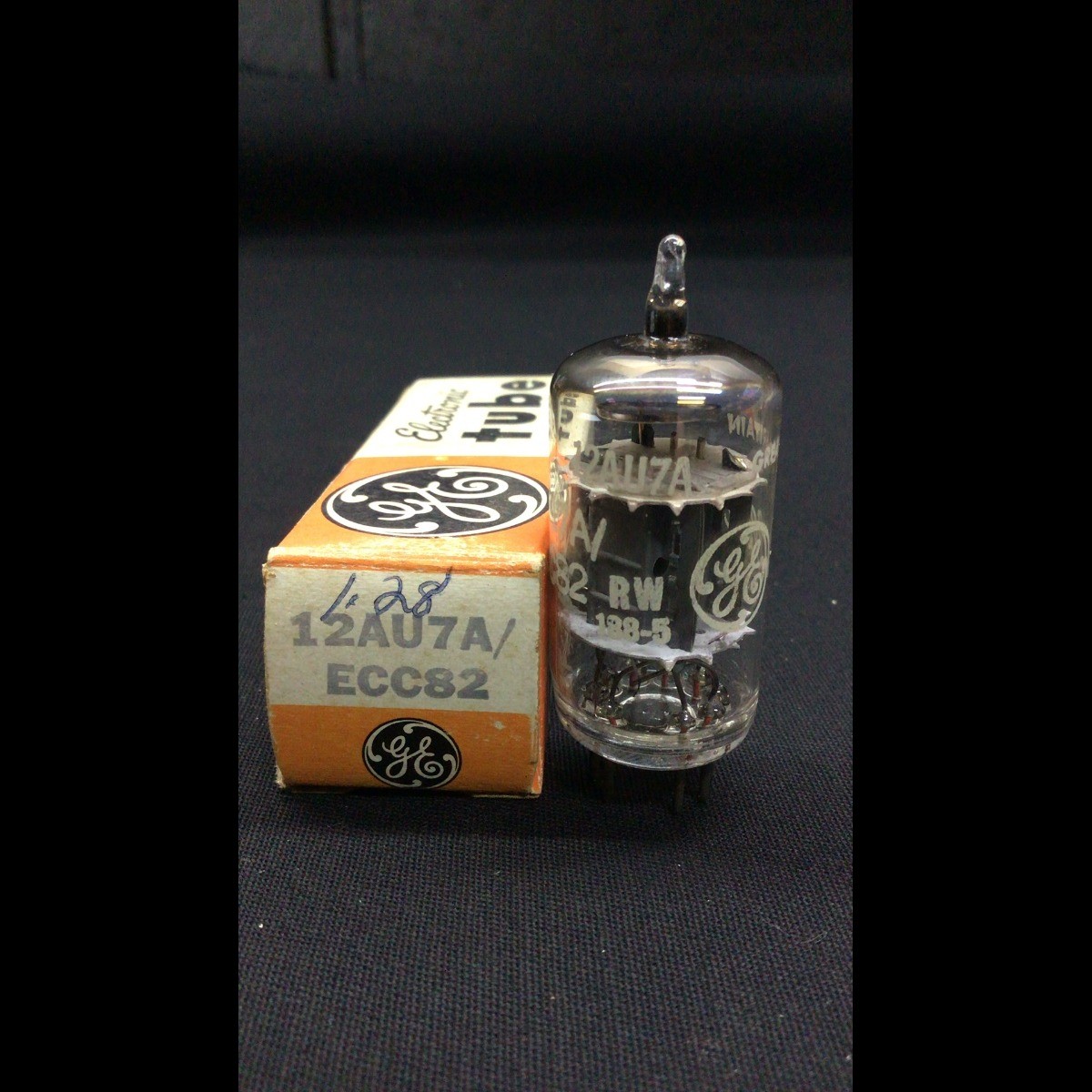 NOS NIB GE (Mullard) Great Britain 12AU7A ECC82 Audio Vacuum Tube TESTED 4.9243