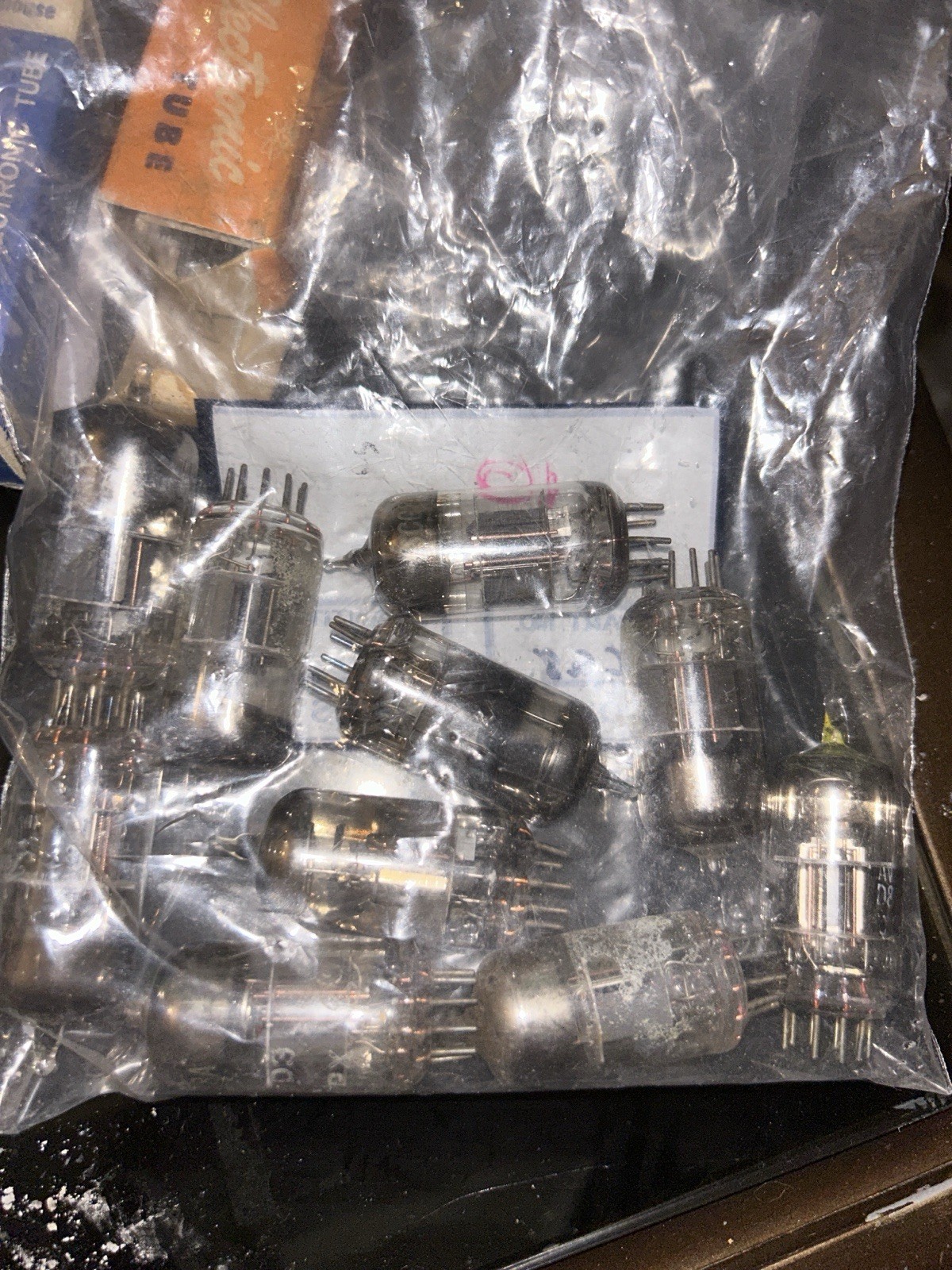 Vacuum Tube Grab Bag! Vintage Lot of ( 100 ) Vacuum Tubes STEAM PUNK ART