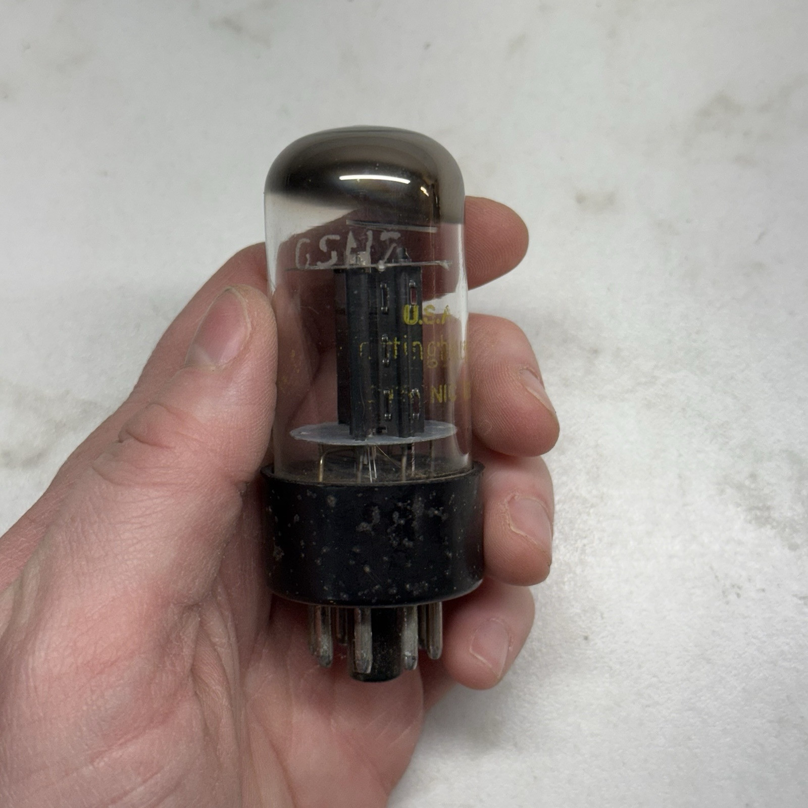Vintage Westinghouse 6SN7GTB Tall Bottle Tube – UNTESTED
