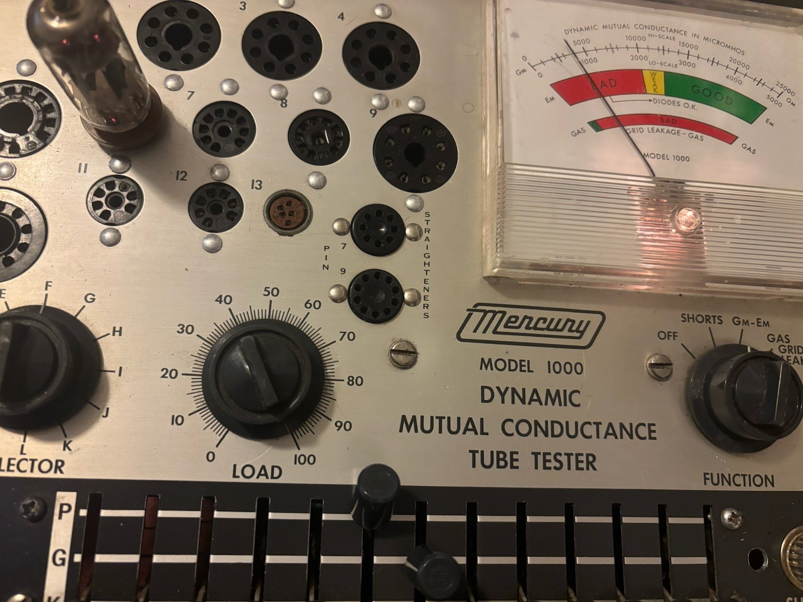 Matsushita 12AX7/ECC83 Tested Tube Grey Plate Angled Halo Balanced Guitar Amp