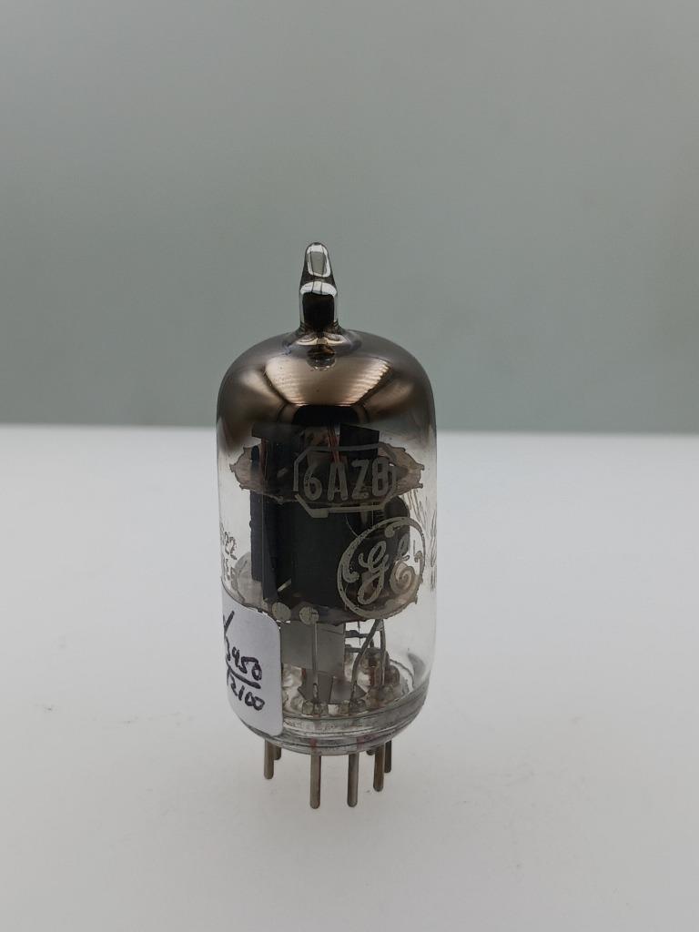 1956 GE 6AZ8 NOS NIB 7400/3450gm Grey Plates Square Getter Serious Tubes T463