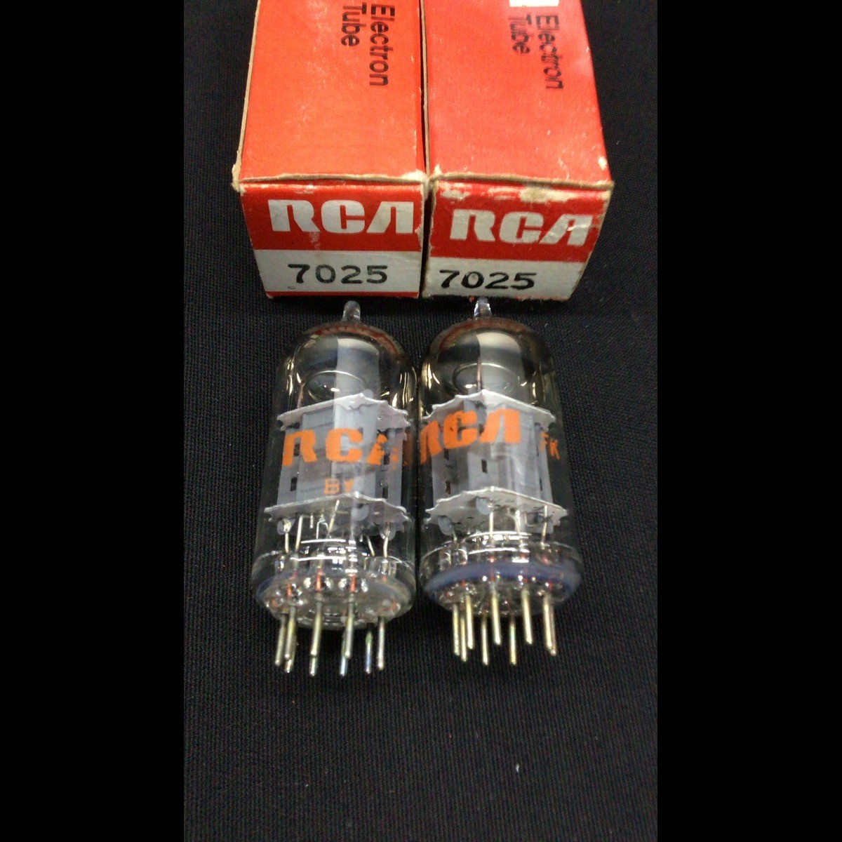 MATCHED NOS PAIR RCA 7025 (12AX7 ECC83) PREMIUM Audio VACUUM TUBES Test 4.9277