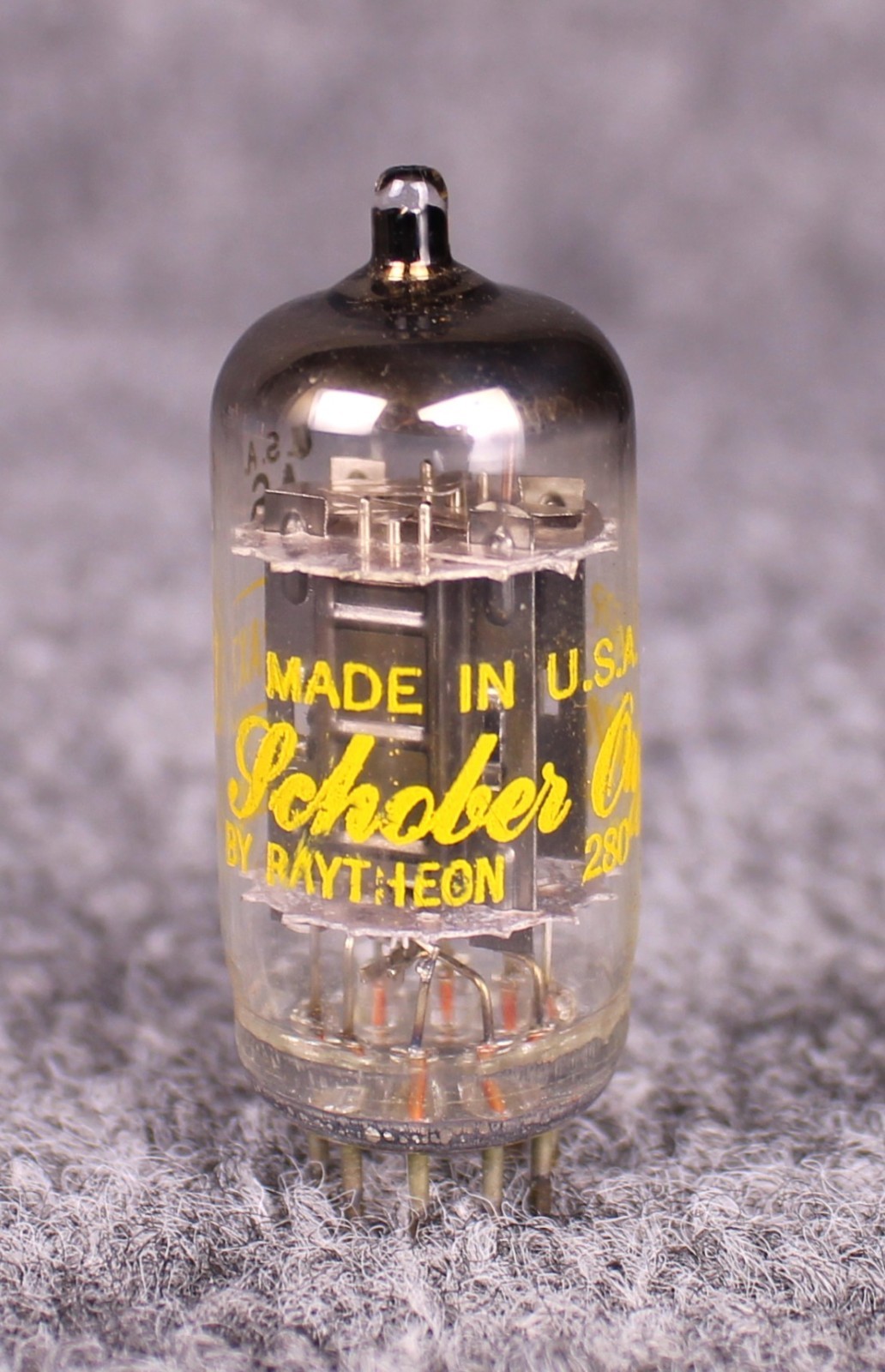 (1) NOS NIB Raytheon 12AX7/ECC83 Long Black Plate Tube ~ TESTS STRONG!