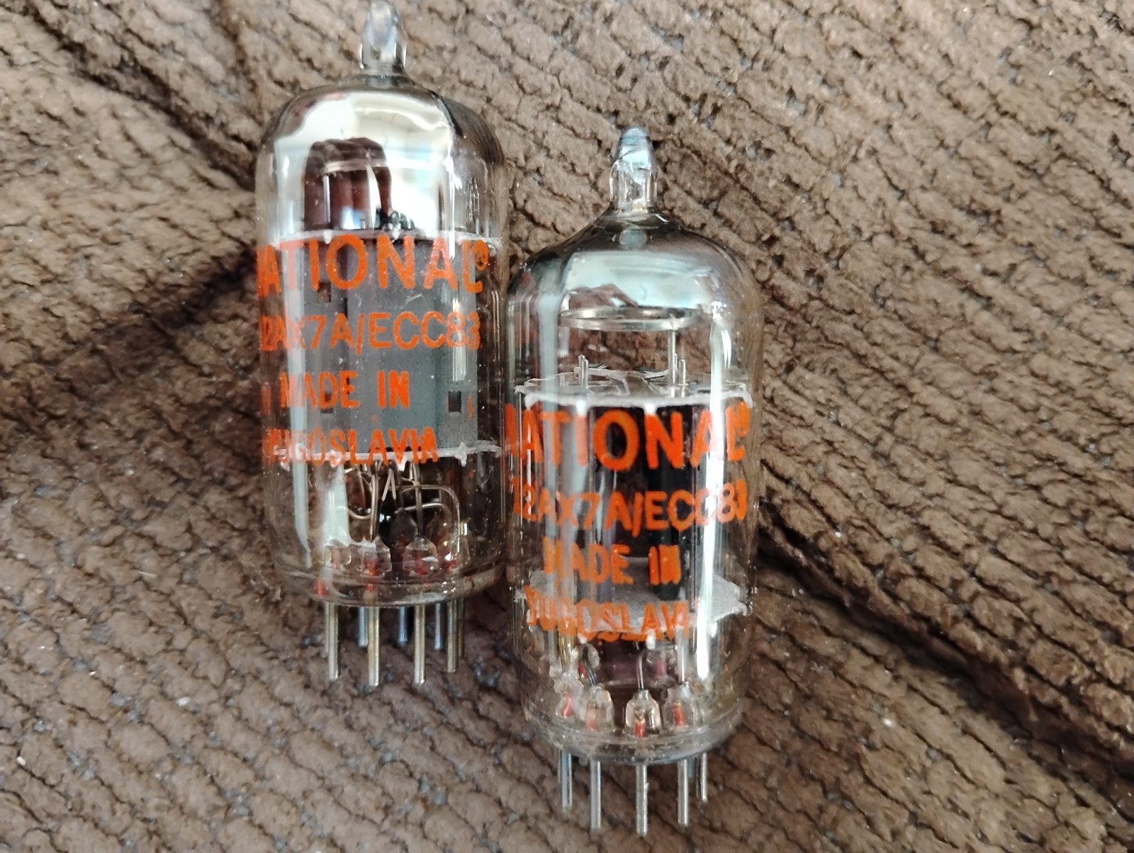 (2) National 12ax7, Made in Yogoslavia