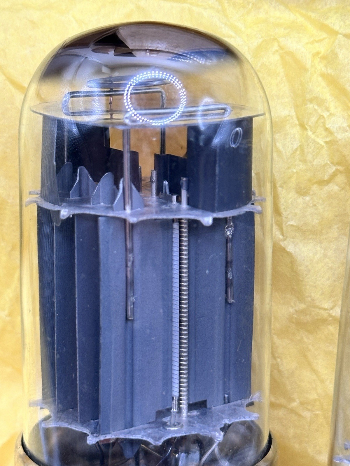 Matched pair HP RCA 6080 double triode ( 6AS7 5998) True triple mica NOS NIB