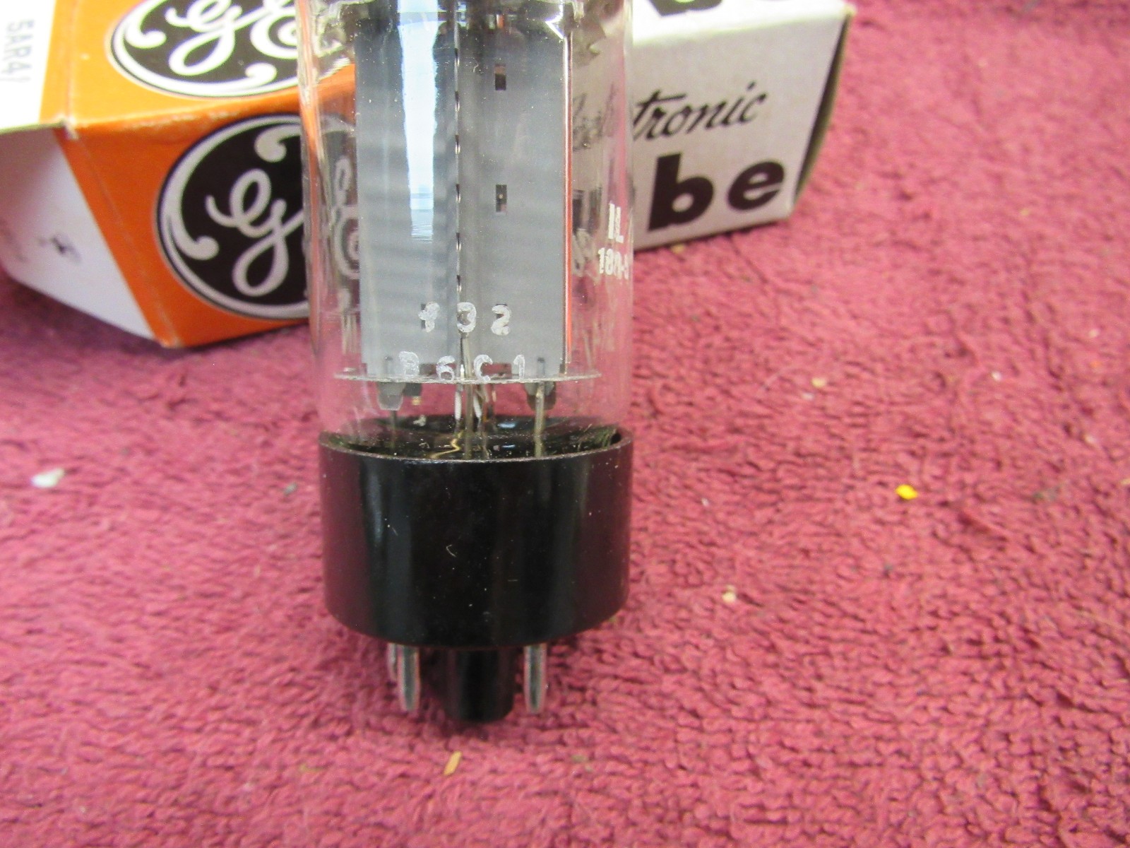 (1) GE GENERAL ELECTRIC LABEL MULLARD 5AR4 GZ34 Vacuum Tube GREAT BRITAIN
