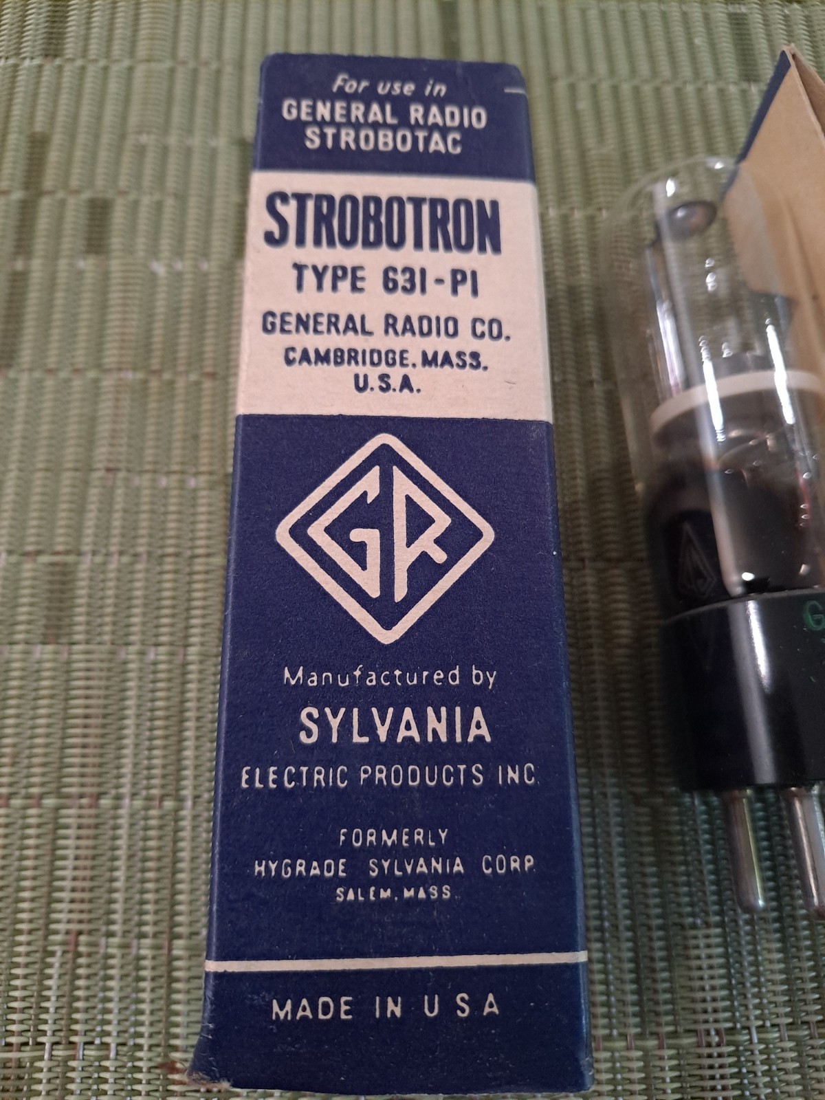 STROBOTRON, type 631 P1, GENERAL RADIO CO. Neon Flash Tube NOS NIB🔈