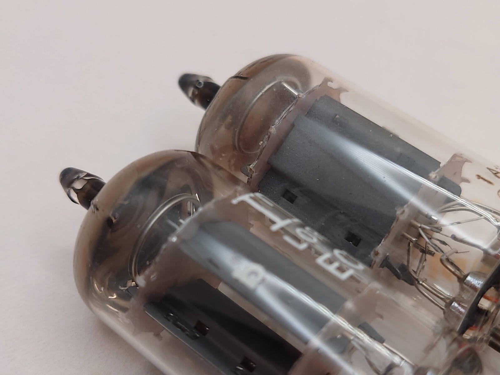 2x ITT Lorenz ECC82 12AU7 Smooth Plates Ei Production (Telefunken Tooling)- NOS+