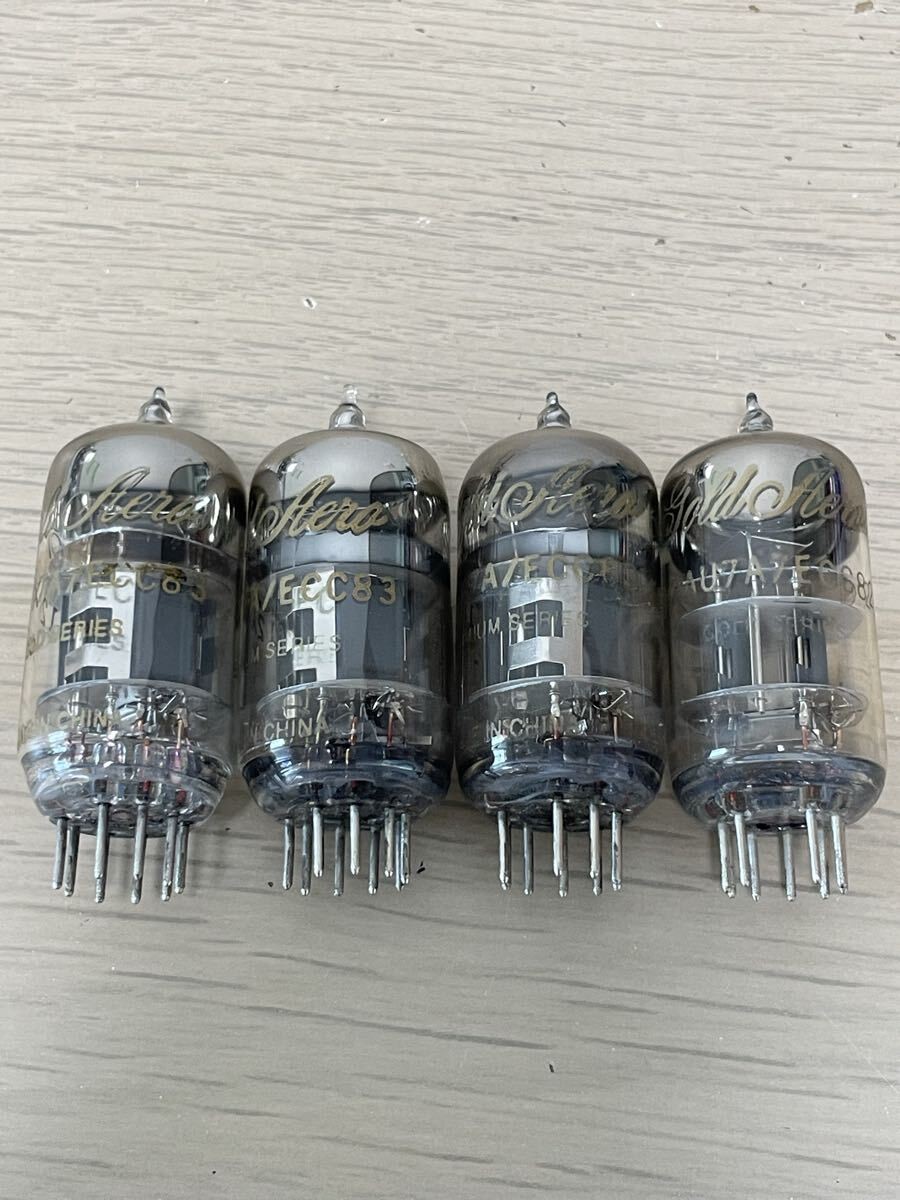 Gold Aero 12AX7A ECC83 Vacuum Tube 3pcs 12AU7A ECC82 Tested Used