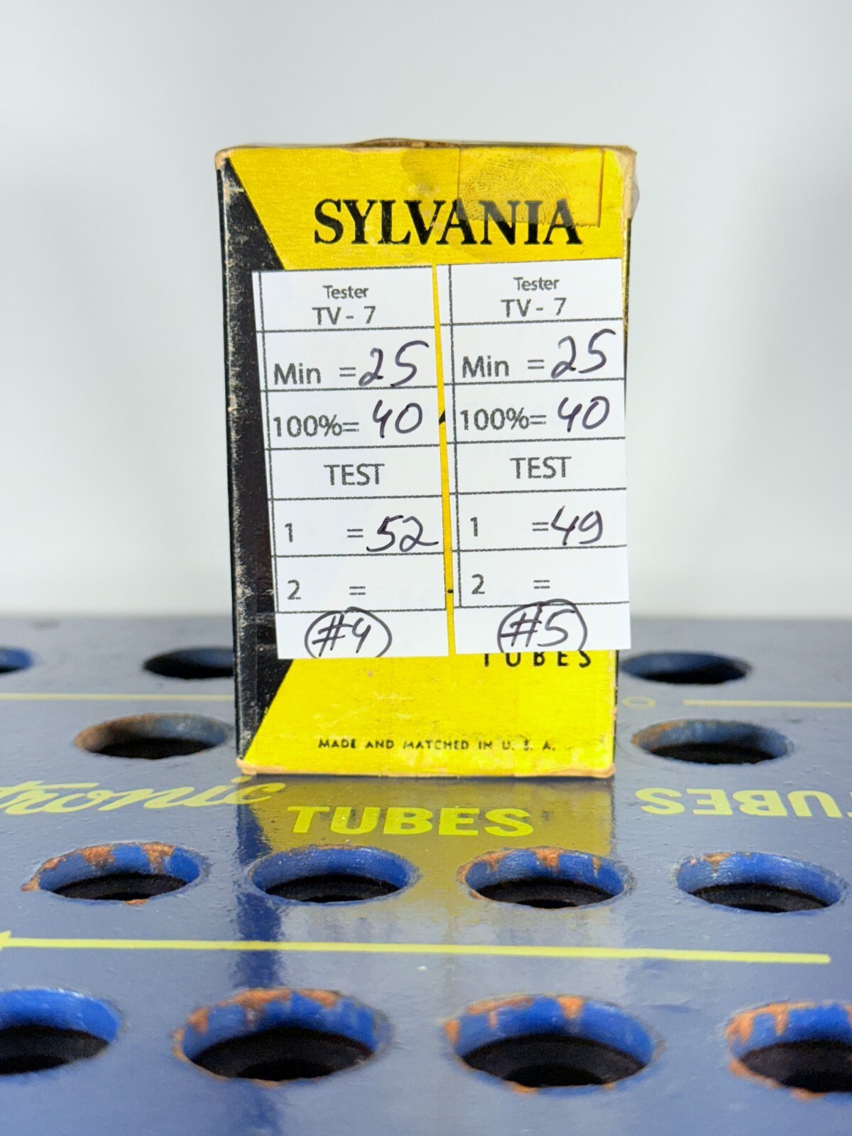 Matched Pair Sylvania 5879 NOS NIB 3 Mica Tested Like NOS Tube