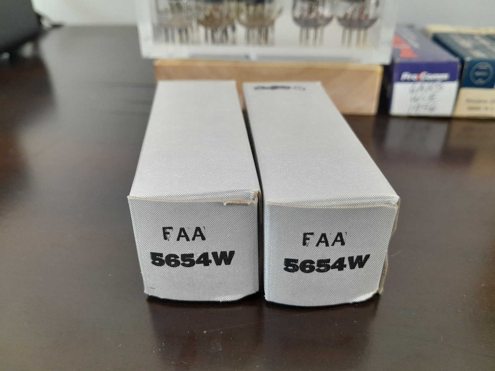 GE FAA 5654W “Top Gun” USA (1982) Strong Platnium Matched Pair ef95, 403, 6AK5
