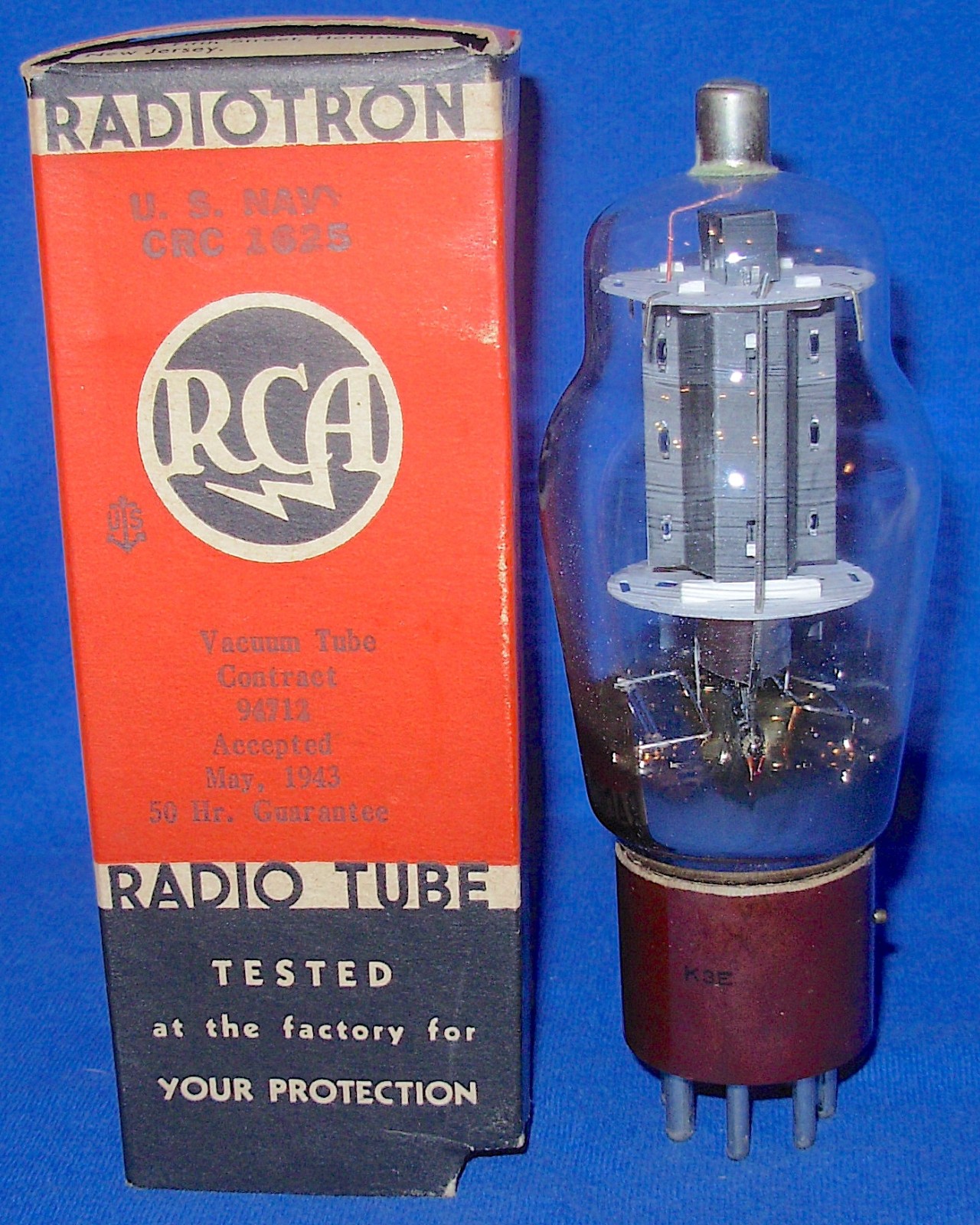 NOS NIB Quad RCA 1625 Vacuum Tubes Same 1943 Date