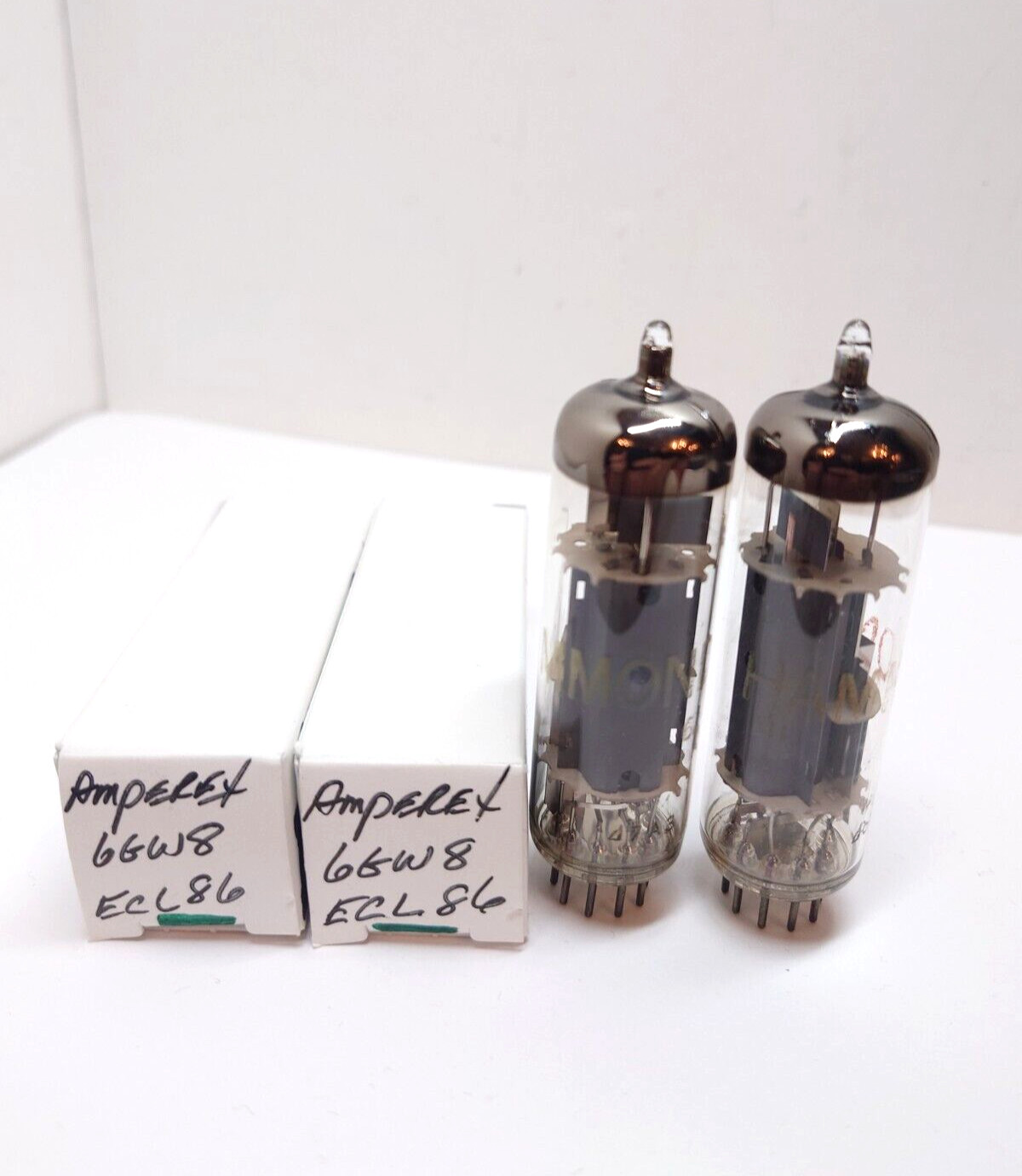 Pair of Philips 6GW8 ECL86 Code WS Tested VACUUM TUBE O-Getter Holland
