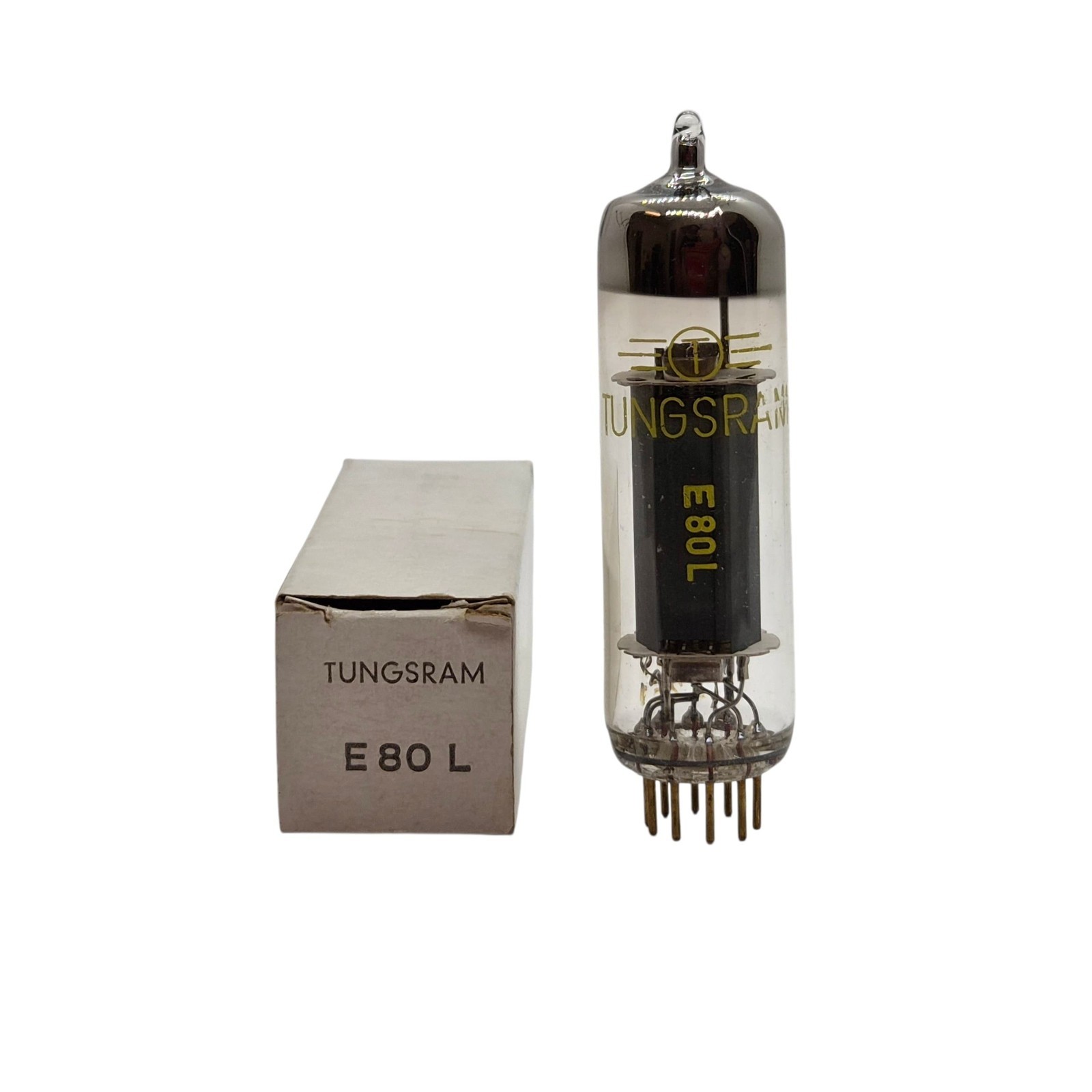 E80L TUNGSRAM MULLARD GOLD PIN NOS VALVE TUBE (LC55)