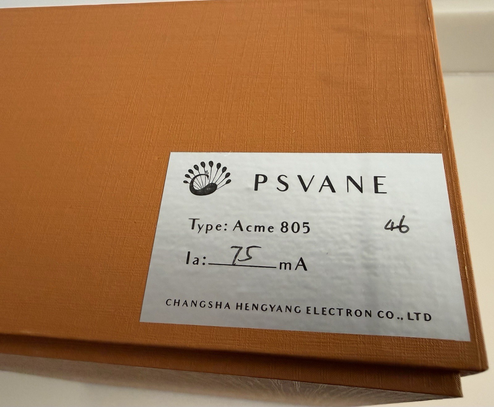 PSVANE Acme Series A805 Vacuum Tubes – Factory Matched Pair – NEW in Box