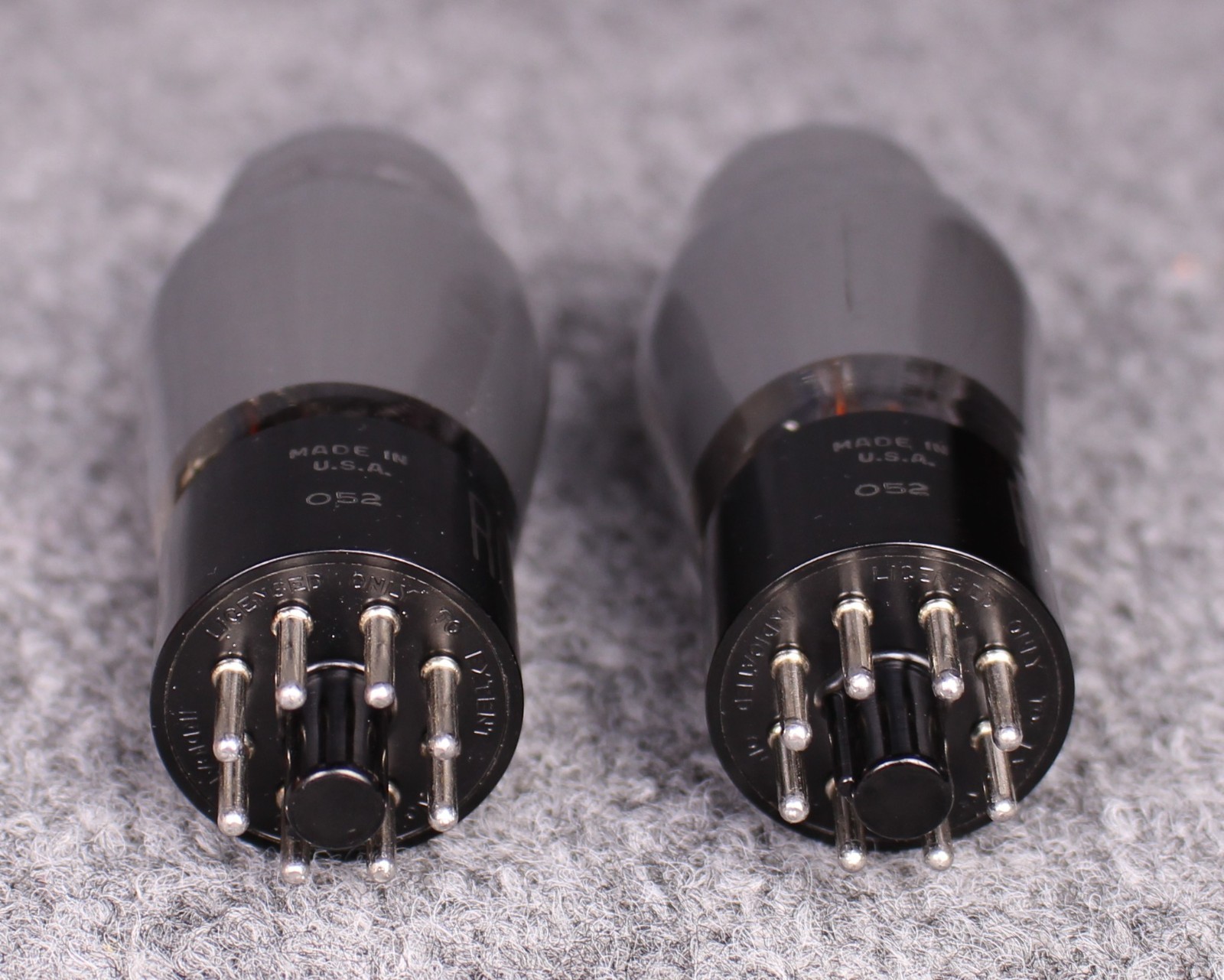 (2) NOS/NIB RCA 6F8G Black Plate Tubes ~ Full Mica ~ Smoked Glass ~ TEST @ 122%+