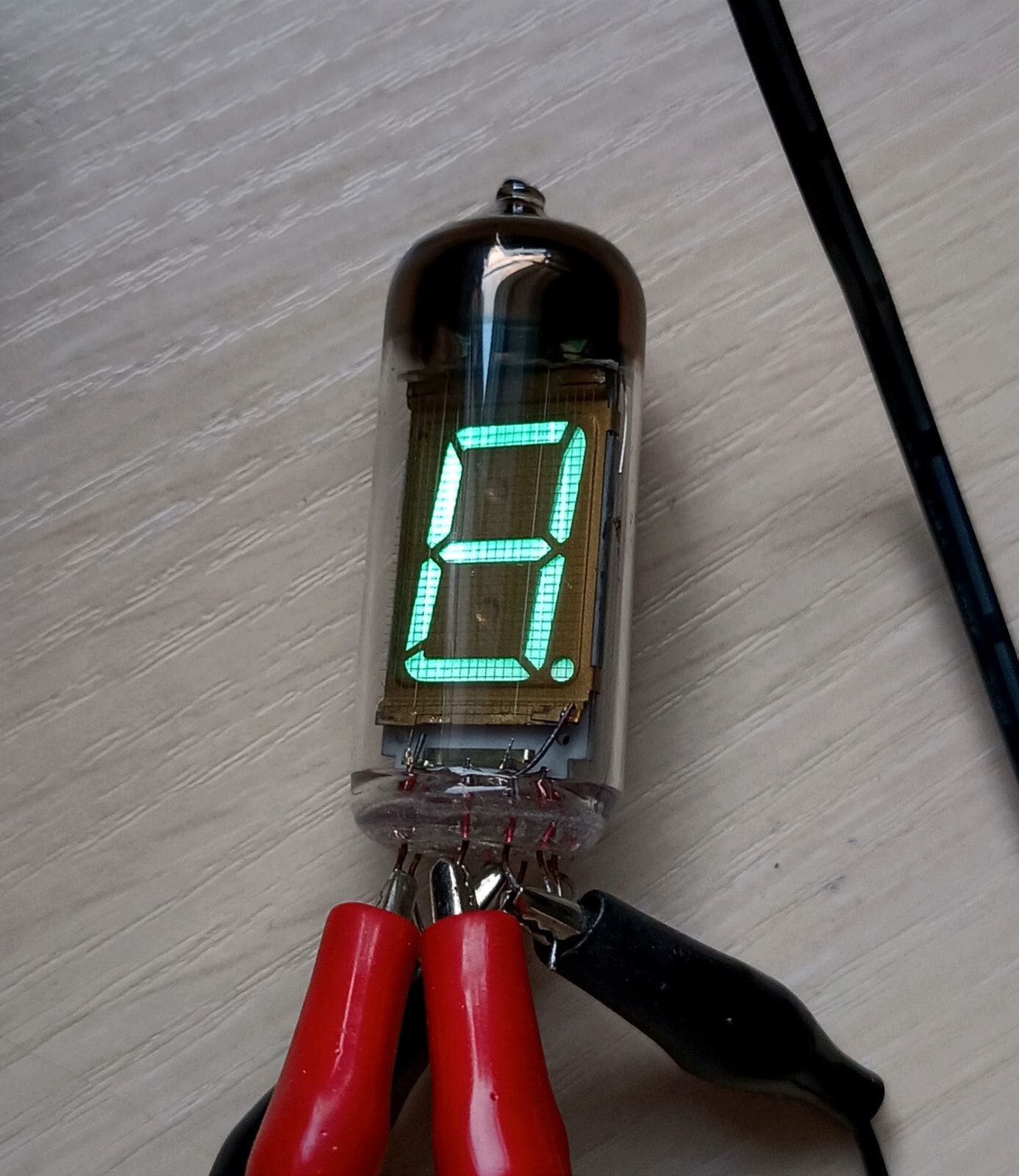 4 pcs Vintage IV-11 VFD tube seven-segment luminescent indicator USSR used #2