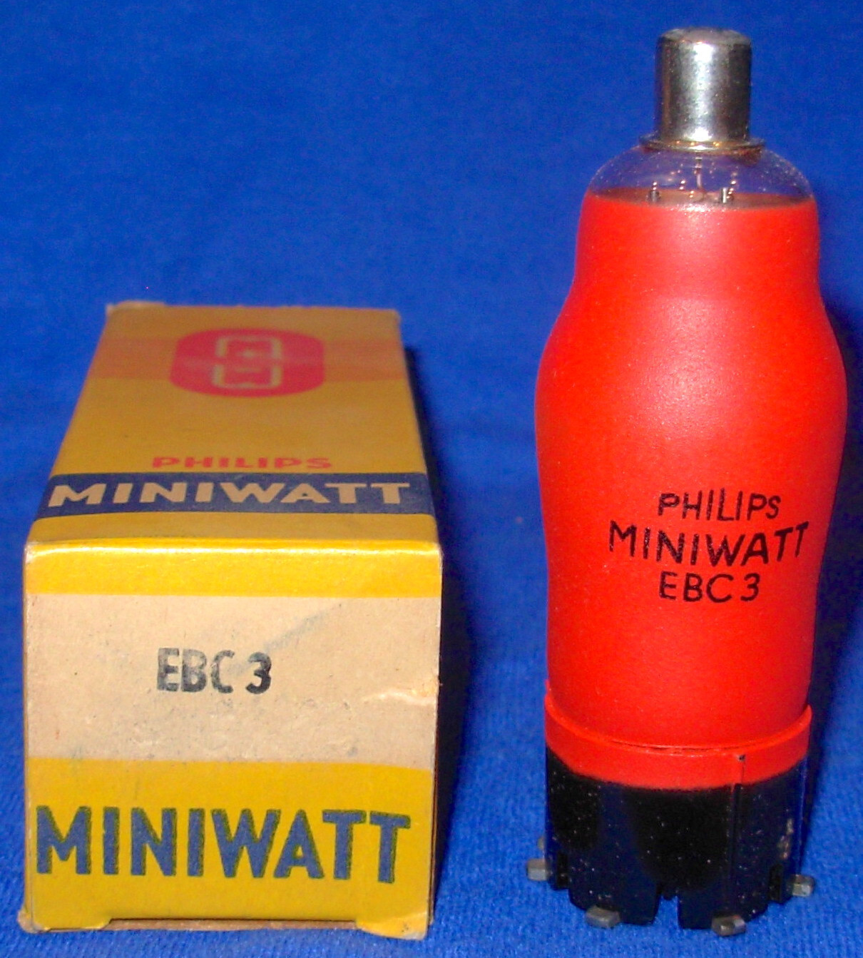 NOS NIB Philips Miniwatt EBC3 Vacuum Tube
