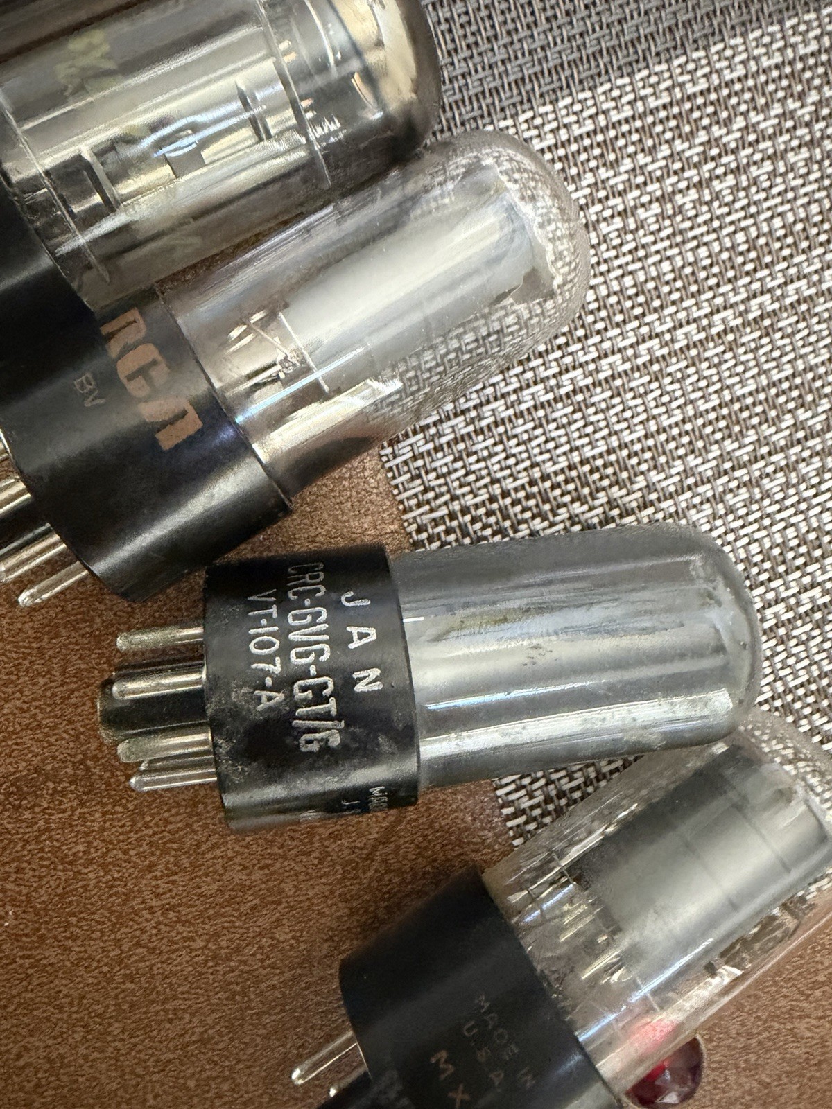 (7) Sylvania & RCA 6V6 Tubes 6V6GT Guitar Amp Tubes Tested Lot Of 7