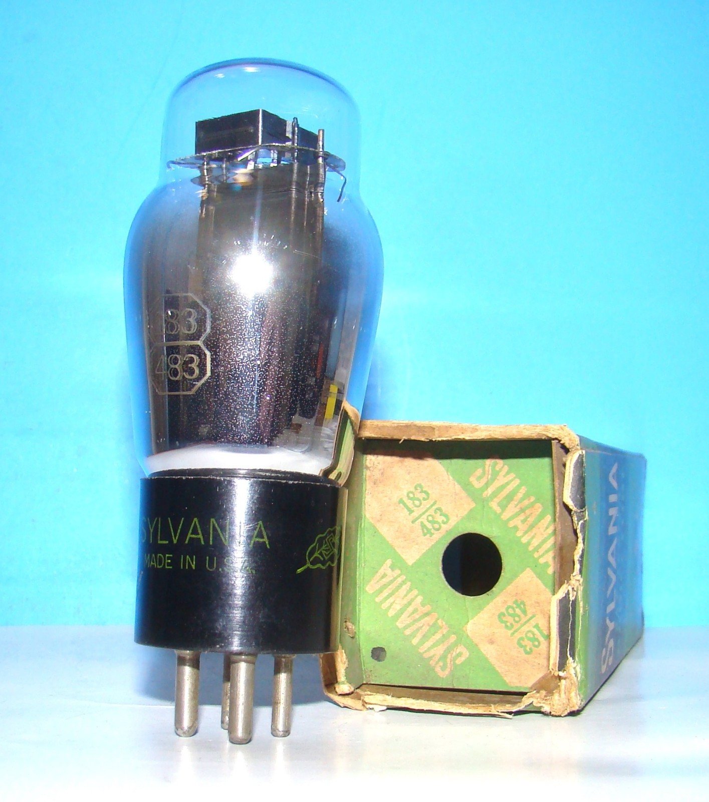 No 183 483 NOS Sylvania amplifier audio radio vintage electron tube valve ST 483