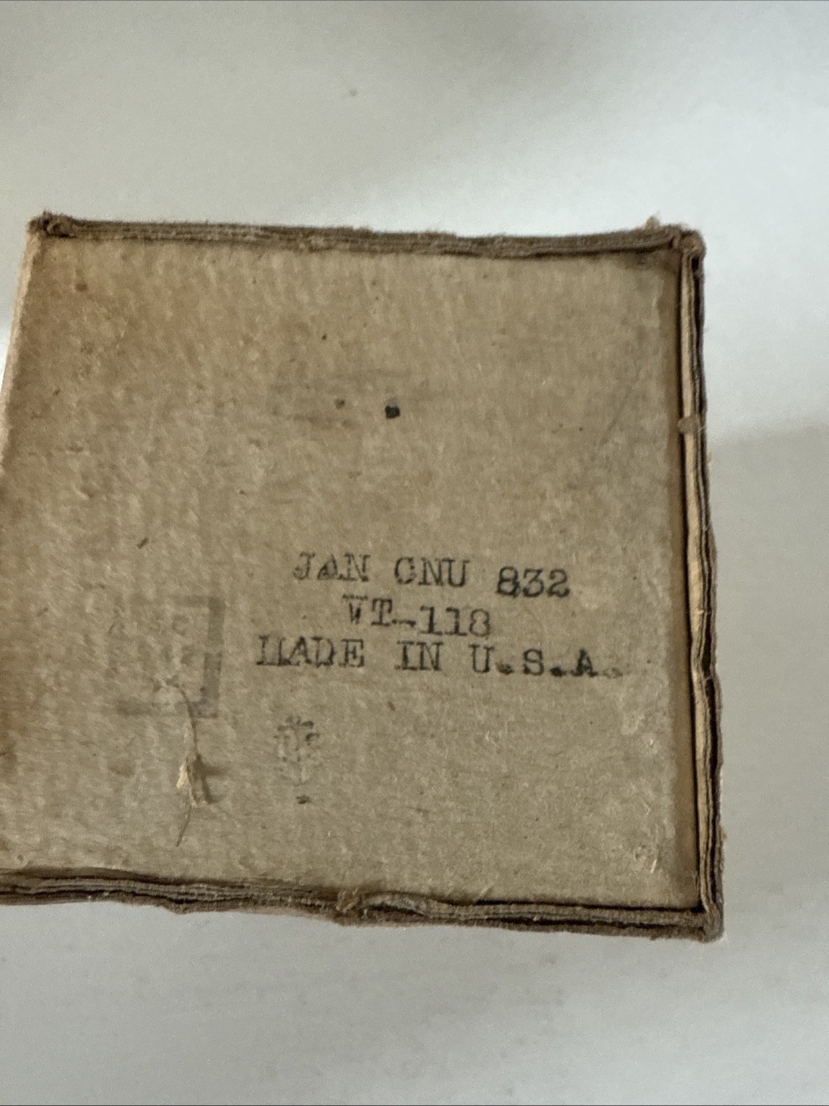 National Union NU JAN CNU 832 VT-118 Vacuum Tube 1944 WWII – NOS/NIB
