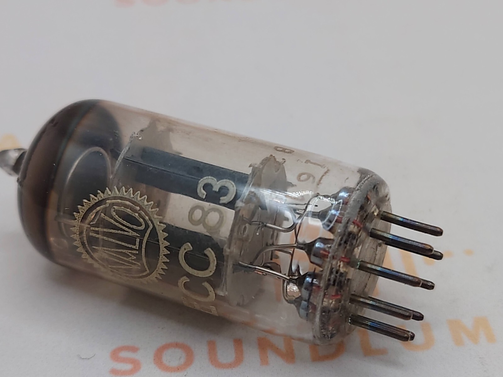 Mullard ECC83 Short Plates O-getter Matched Pair Blackburn ’62 Philips/Valvo Lbl