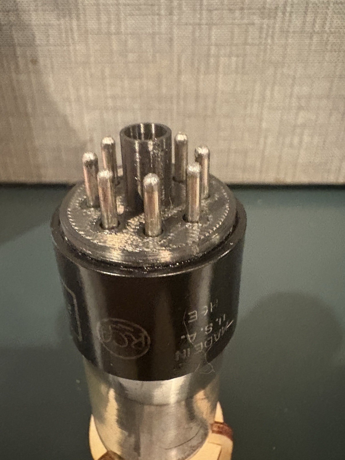 Sylvania RCA JAN 6SL7GT VT 229 Dark Plate Chrome Bottom TV7 & Maxi Test NOS £