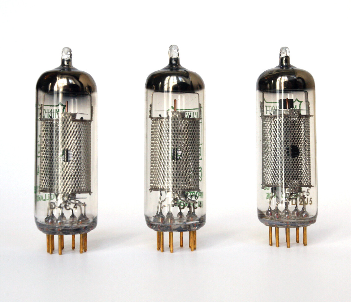 NOS 3x MINIWATT DARIO E81L [6686] pentode tubes vacuum Holland vintage BOXED
