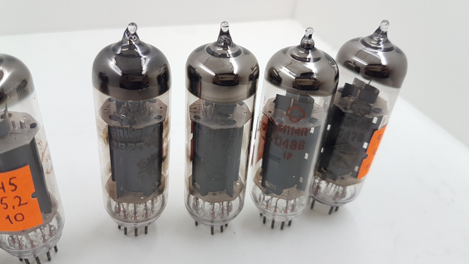 Matched pair 6P14P / EL84M /6BQ5 – USED TESTED TUBE – Vacuum Pentode tubes