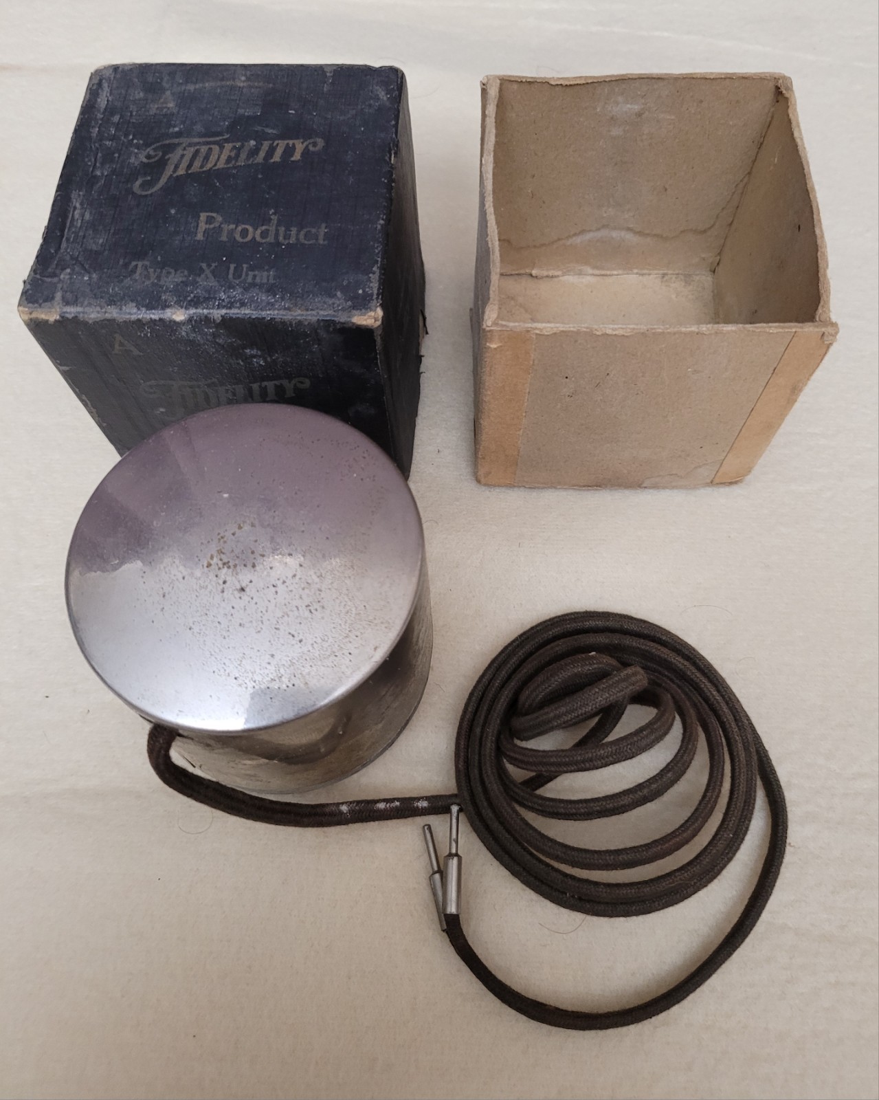 Fidelity Radio Corp Type X Unit In Original Box, Salt Lake City Utah 1920/30s?