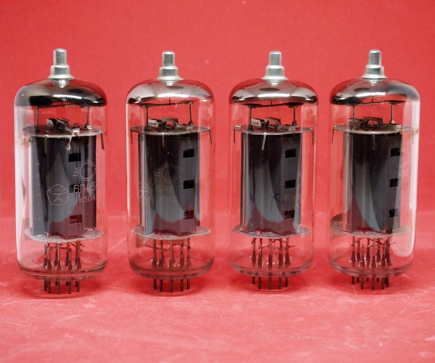 6P45S ~EL509 ~EL519 ~ 6KG6 TUBES Svetlana Output Beam Tetrode USED Lot 4pcs