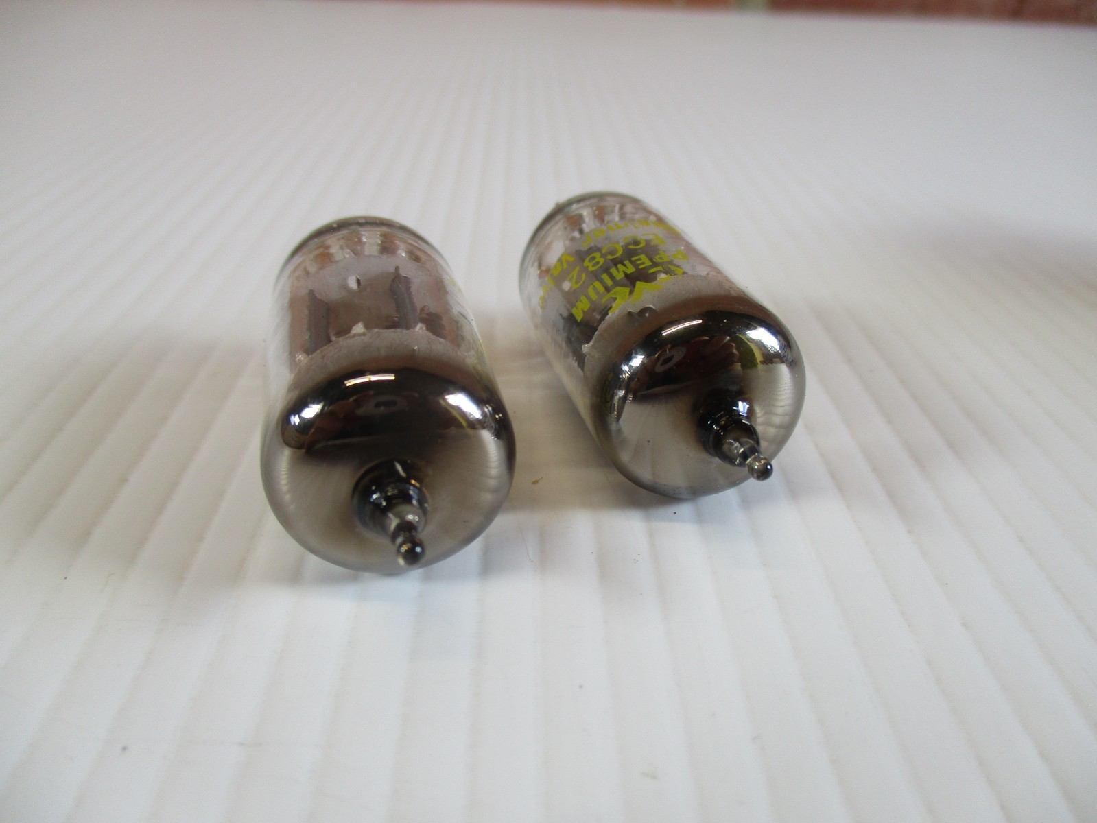 12AU7 ECC82 Vacuum Tubes Matched Pair CVC RCA TV-7 Tested New Old Stock