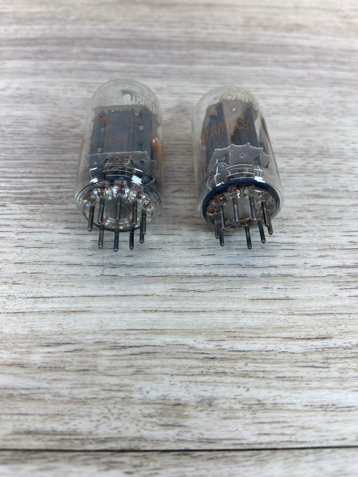 Vintage Vacuum Tubes Boxed RCA & Westinghouse 12AU7A ECC82 Clear Top Untested