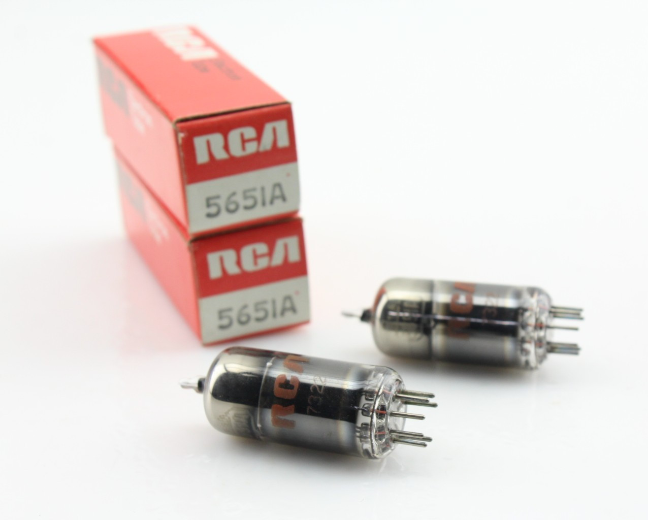 RCA 5651A Glow Discharge O Getter NOS Matching Date Codes NOS USA Tubes