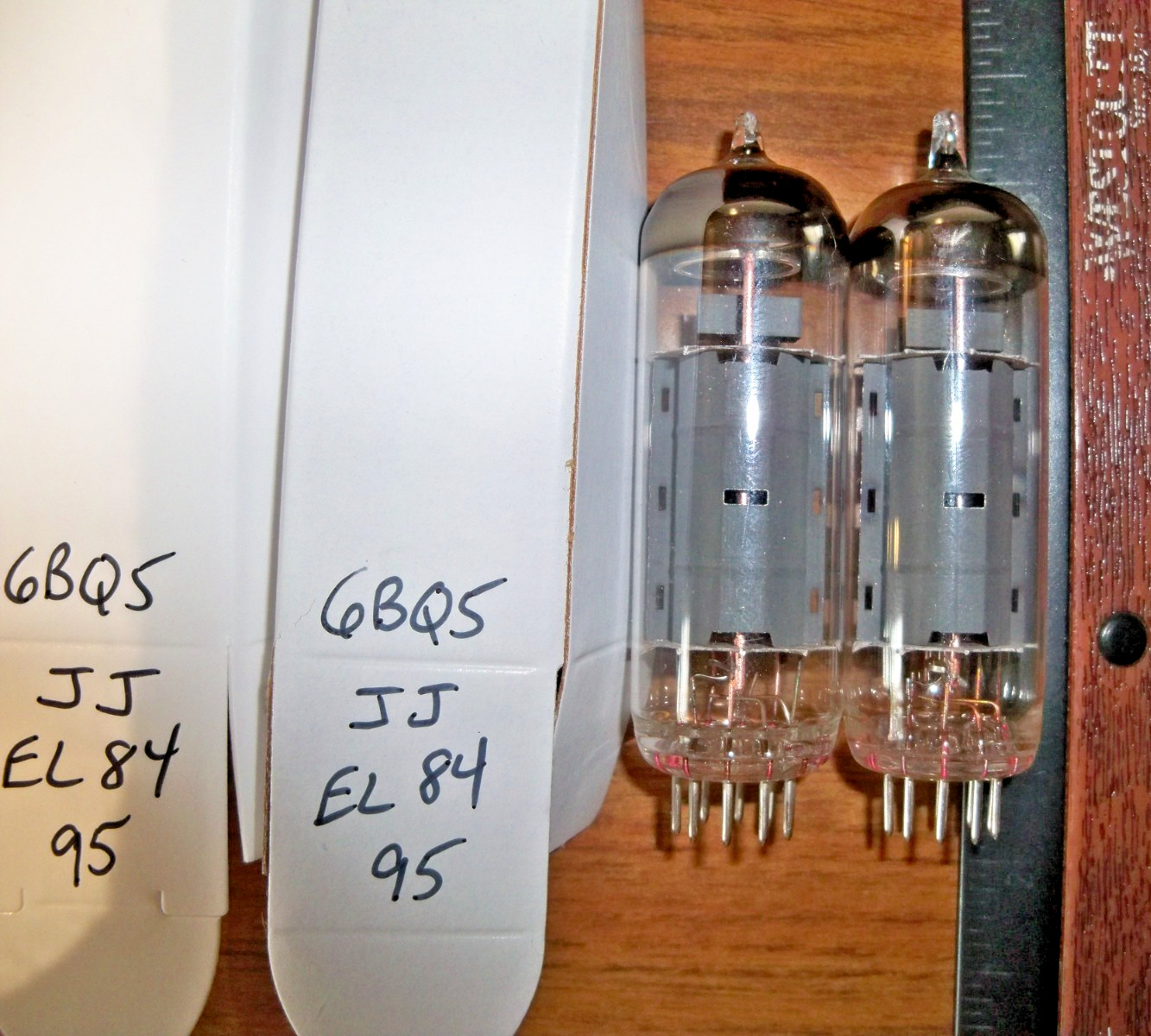 2 Strong Matched JJ Electronics EL 84 ~ 6BQ5 Tubes – 95% / 95%