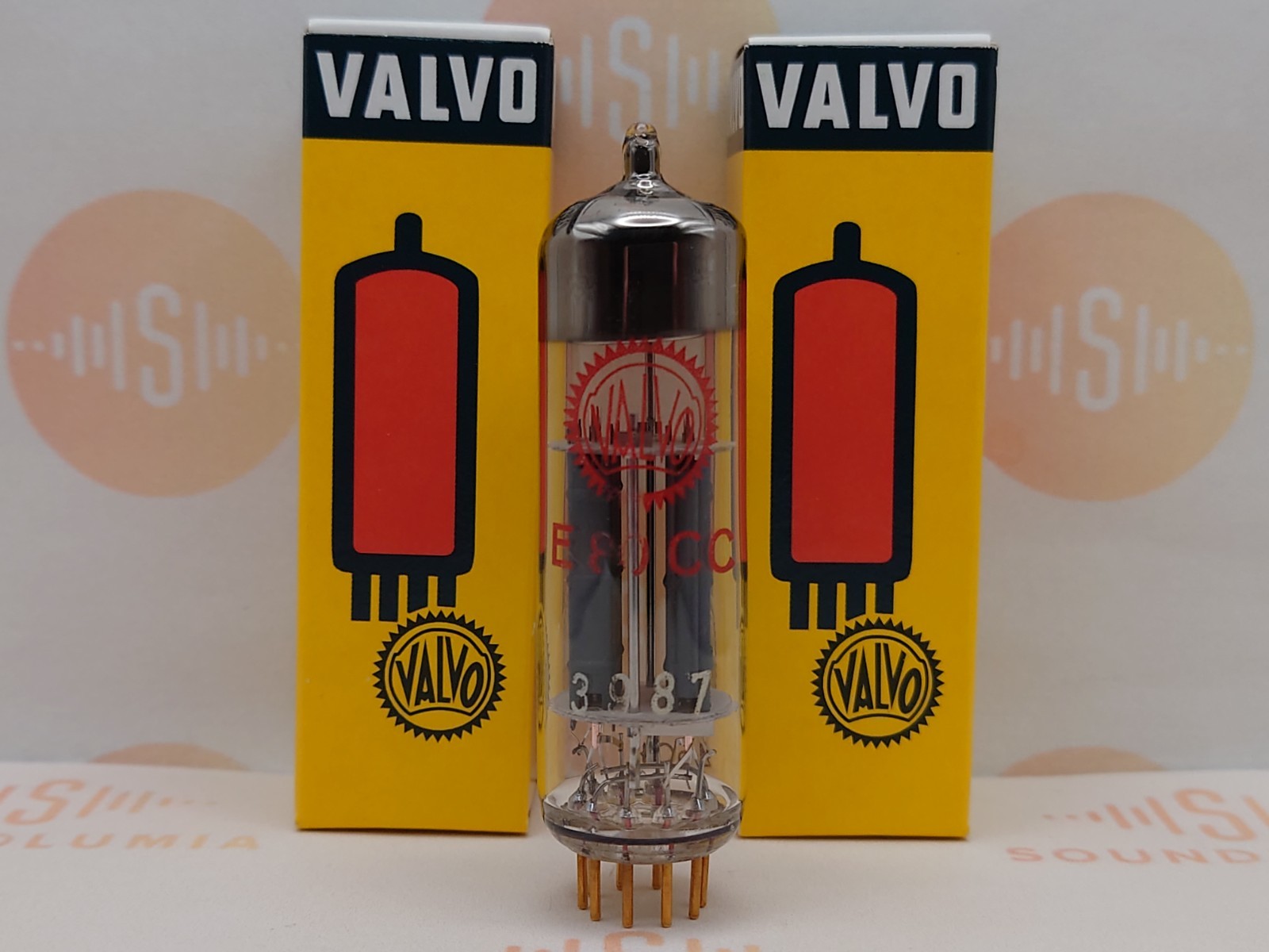 1x Valvo E80CC 6085 O-Getter Red Label – Heerlen 1966 – Near NOS