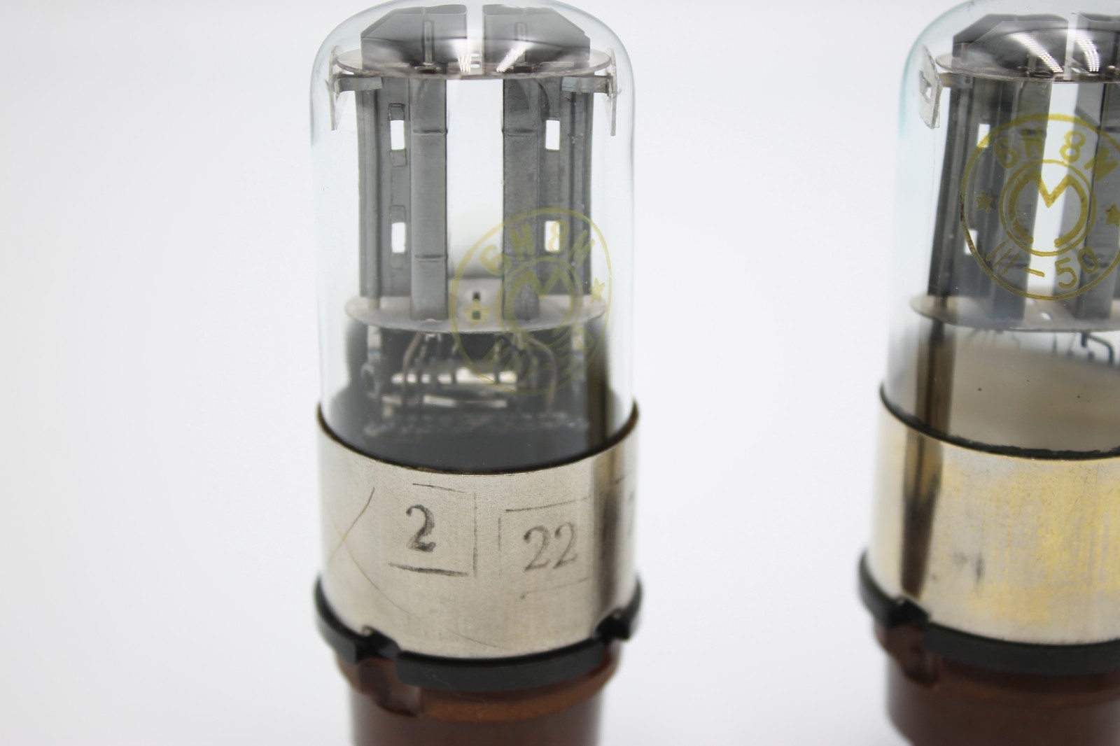 RARE Matched Pair 6N8M/6N8S/6SN7/1578/ECC32.MELZ.Etracer Tested.VIII,III-1950′.