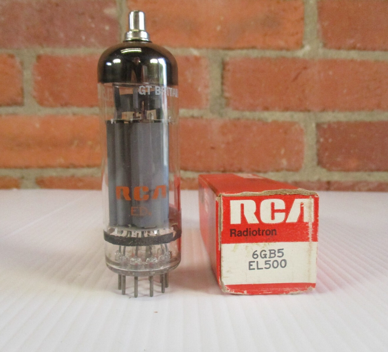 RCA 6GB5 EL500 Vacuum Tube Mullard Made in Great Britain TV-7 Tested New