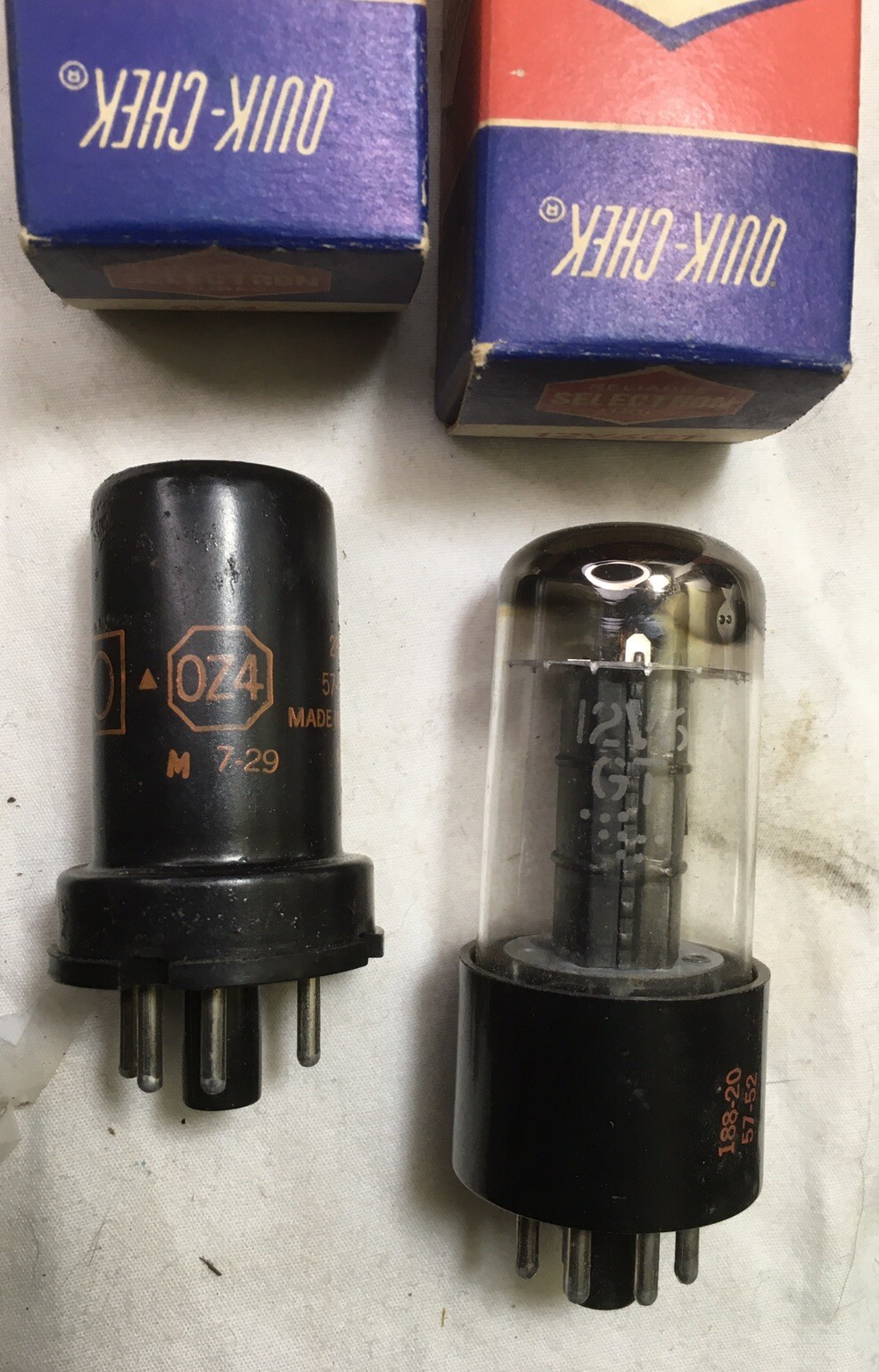 NOB Selectron Tubes 0Z4 12V6GT 35Z5GT Lot of 3
