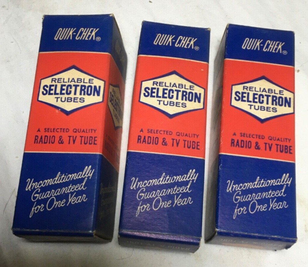 NOB Selectron Tubes 0Z4 12V6GT 35Z5GT Lot of 3